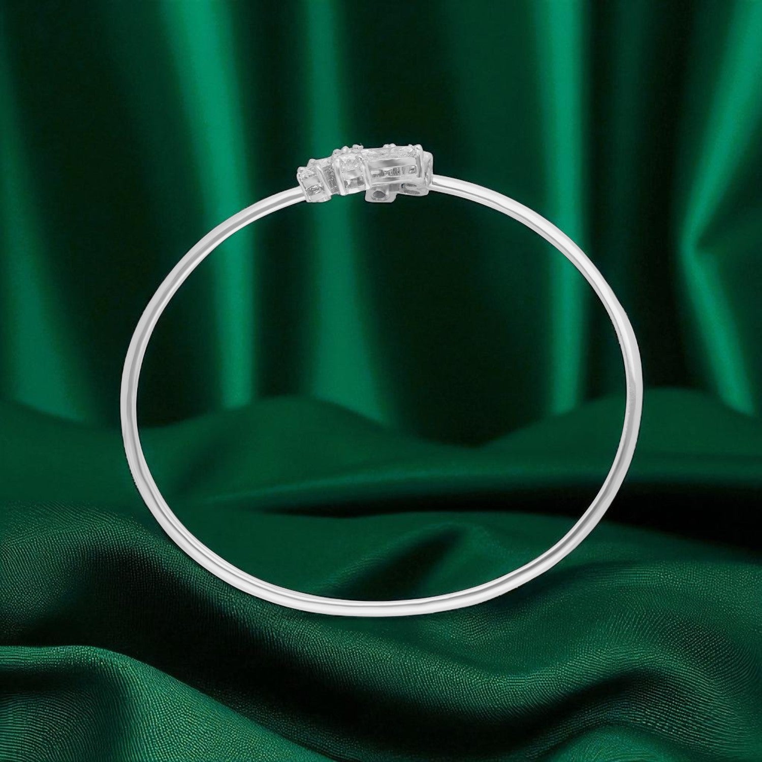 Timeless Sterling Silver Cluster Bracelet of Elegance | SKU : 0022219664, 0022219459, 0003922118