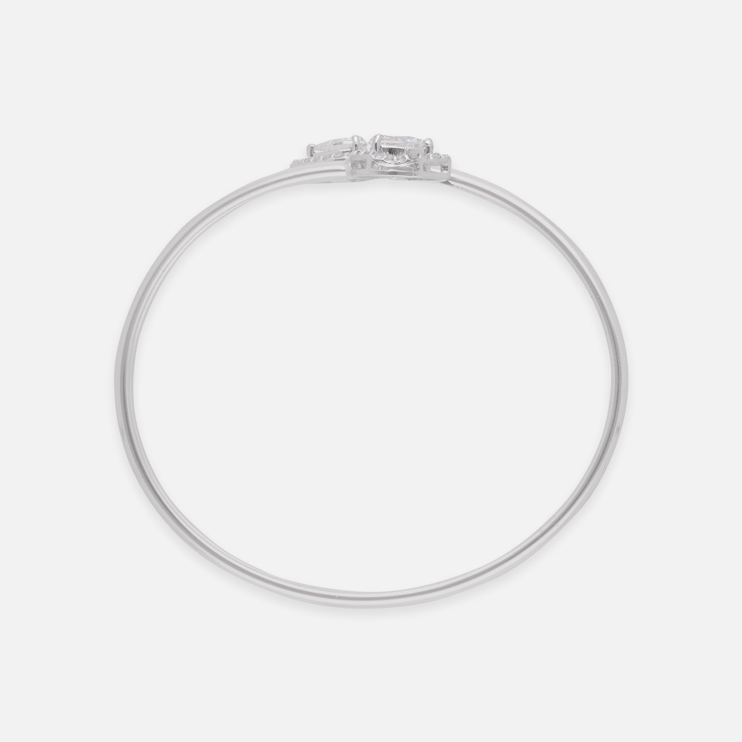 Ethereal Sterling Silver Twin Teardrop Halo Bracelet | SKU : 0022219688, 0022219473, 0003922132