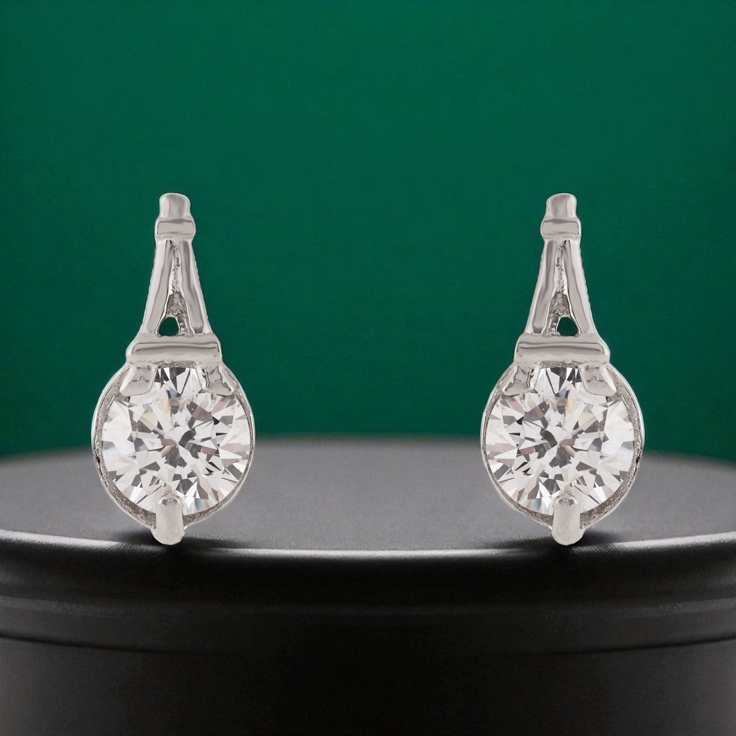 Sterling Silver Drop-Style Cubic Zirconia Stud Earrings | SKU : 0022261359, 0022260178, 0003939741