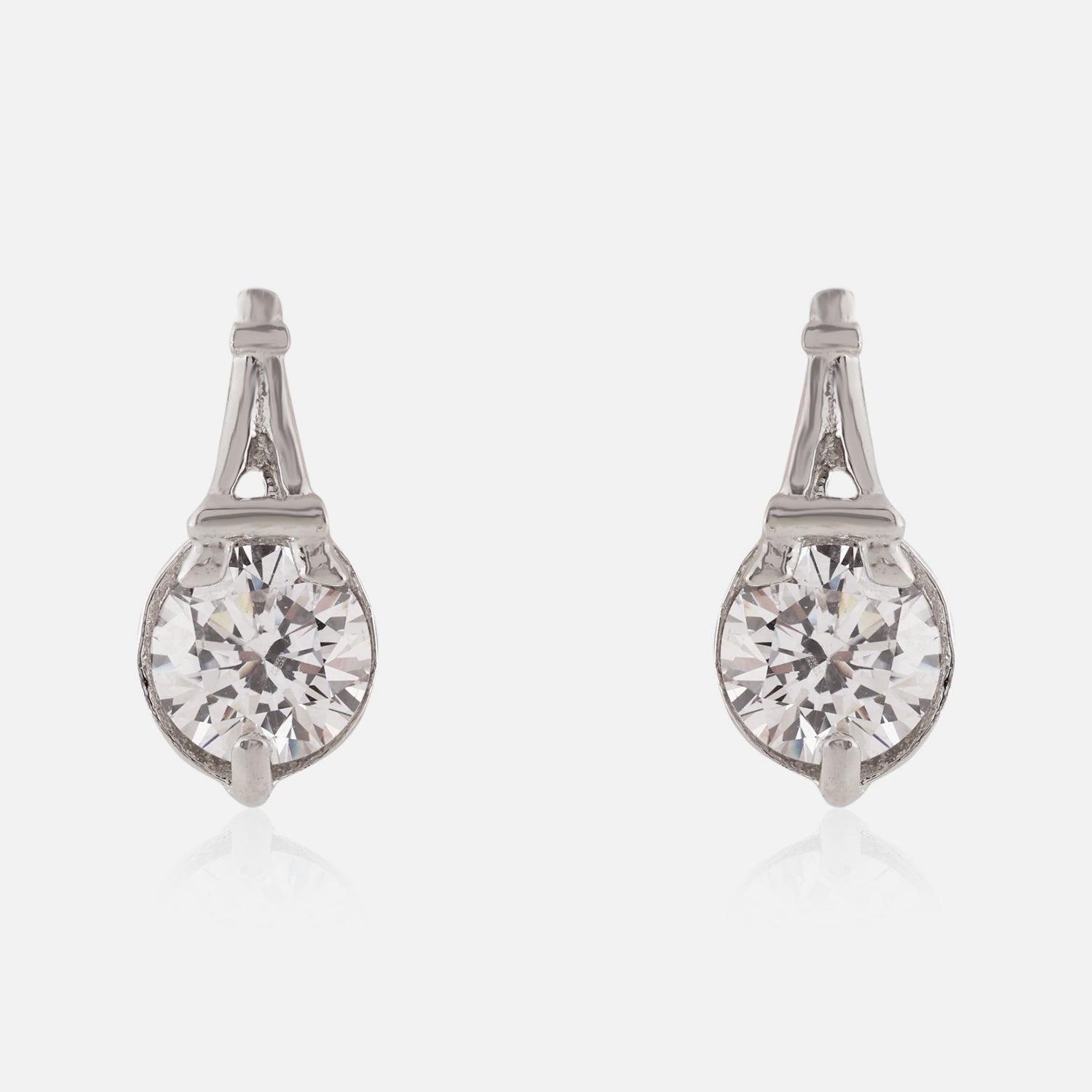 Sterling Silver Drop-Style Cubic Zirconia Stud Earrings | SKU : 0022261359, 0022260178, 0003939741