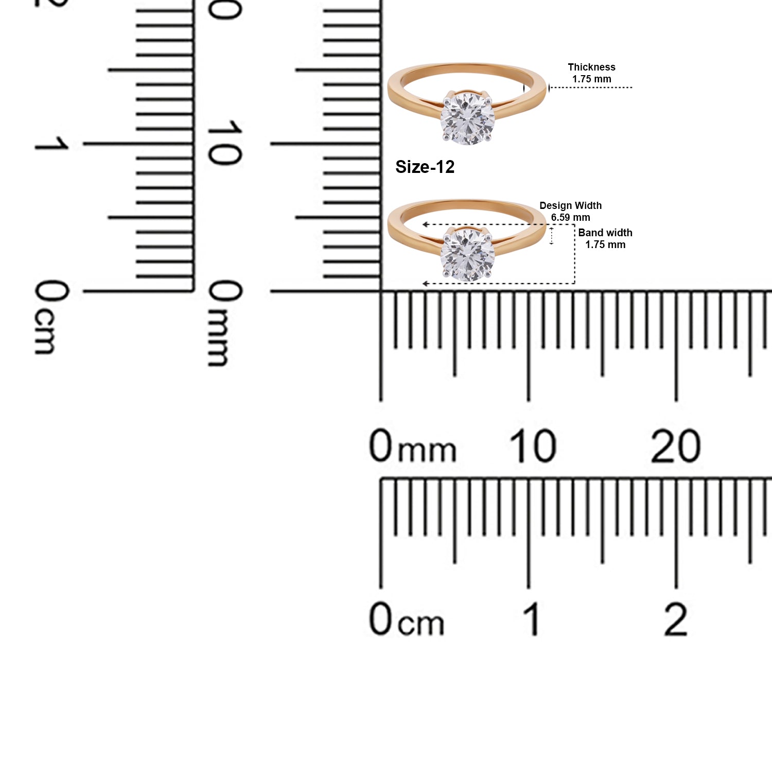 Round Brilliant-Cut Lab-Grown Diamond Solitaire Ring in Yellow Gold | SKU : 0004952565
