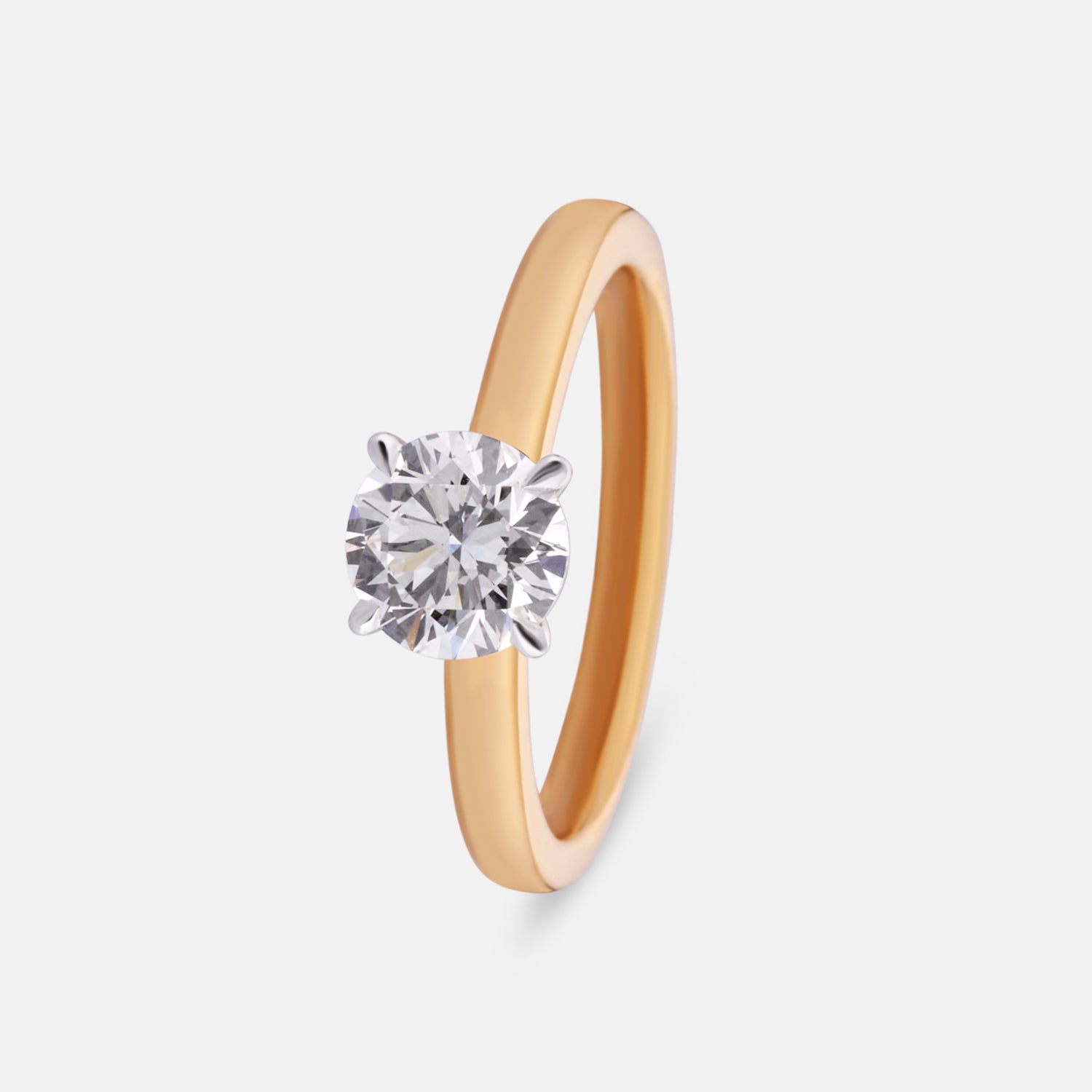 Eternal Grace Lab-Grown Diamond Solitaire Ring in 18K Yellow Gold | SKU : 0004952602