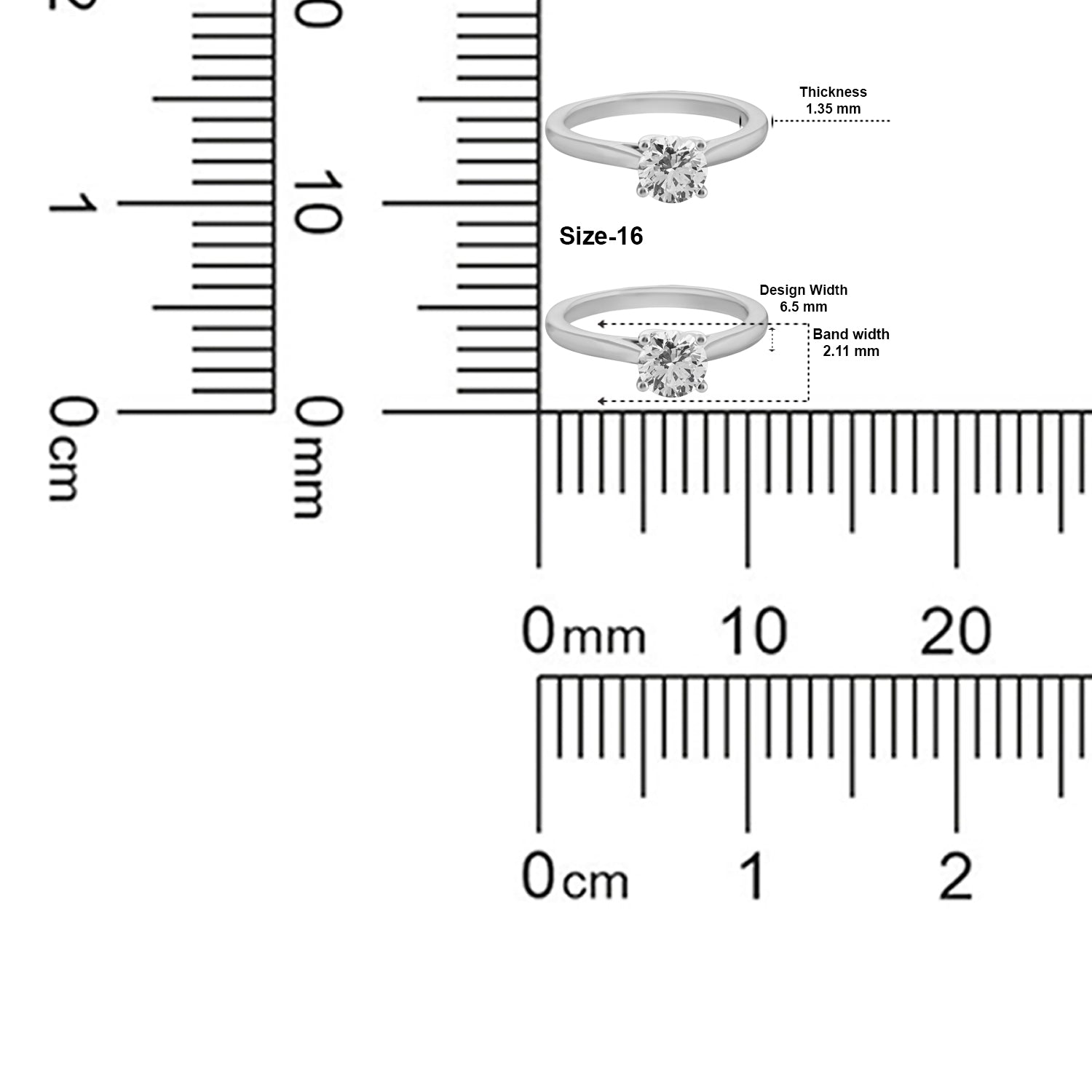 Celestial Charm Lab Grown Solitaire Diamond Ring in White Gold | SKU : 0004952763