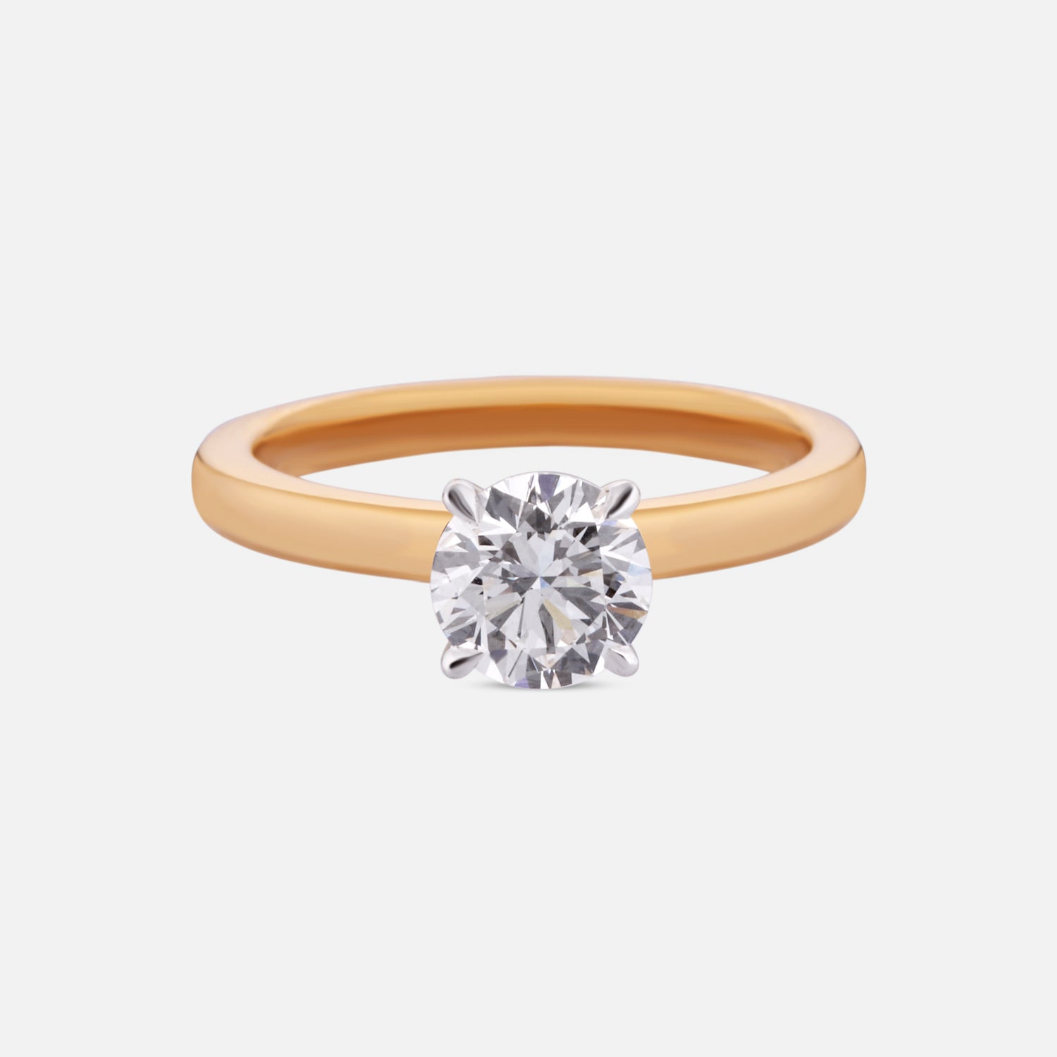 Radiant Promise Lab Grown Solitaire Diamond Ring in Yellow Gold | SKU : 0004952800