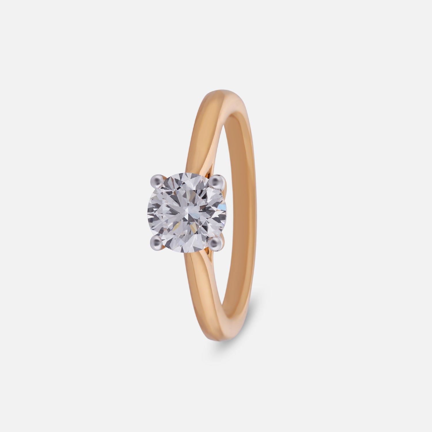 Golden Whisper Lab Grown Solitaire Diamond Ring in Yellow Gold | SKU : 0004952817