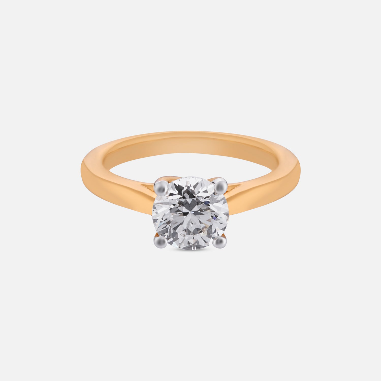 Timeless Glow Lab Grown Solitaire Diamond Ring in Yellow Gold | SKU : 0004952862