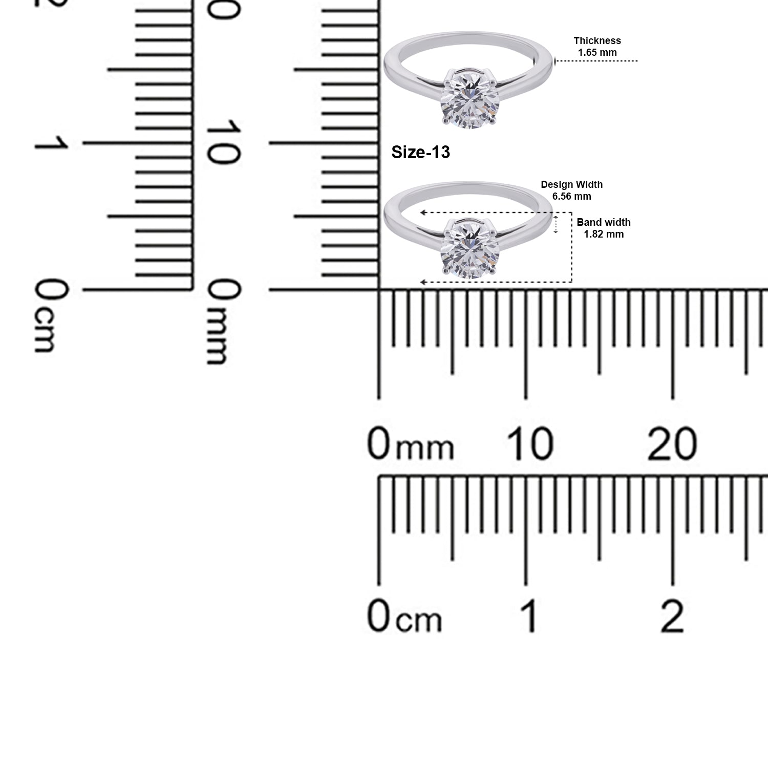 Refined Round Brilliant Lab-Grown Diamond Solitaire Ring in White Gold | SKU : 0004952879