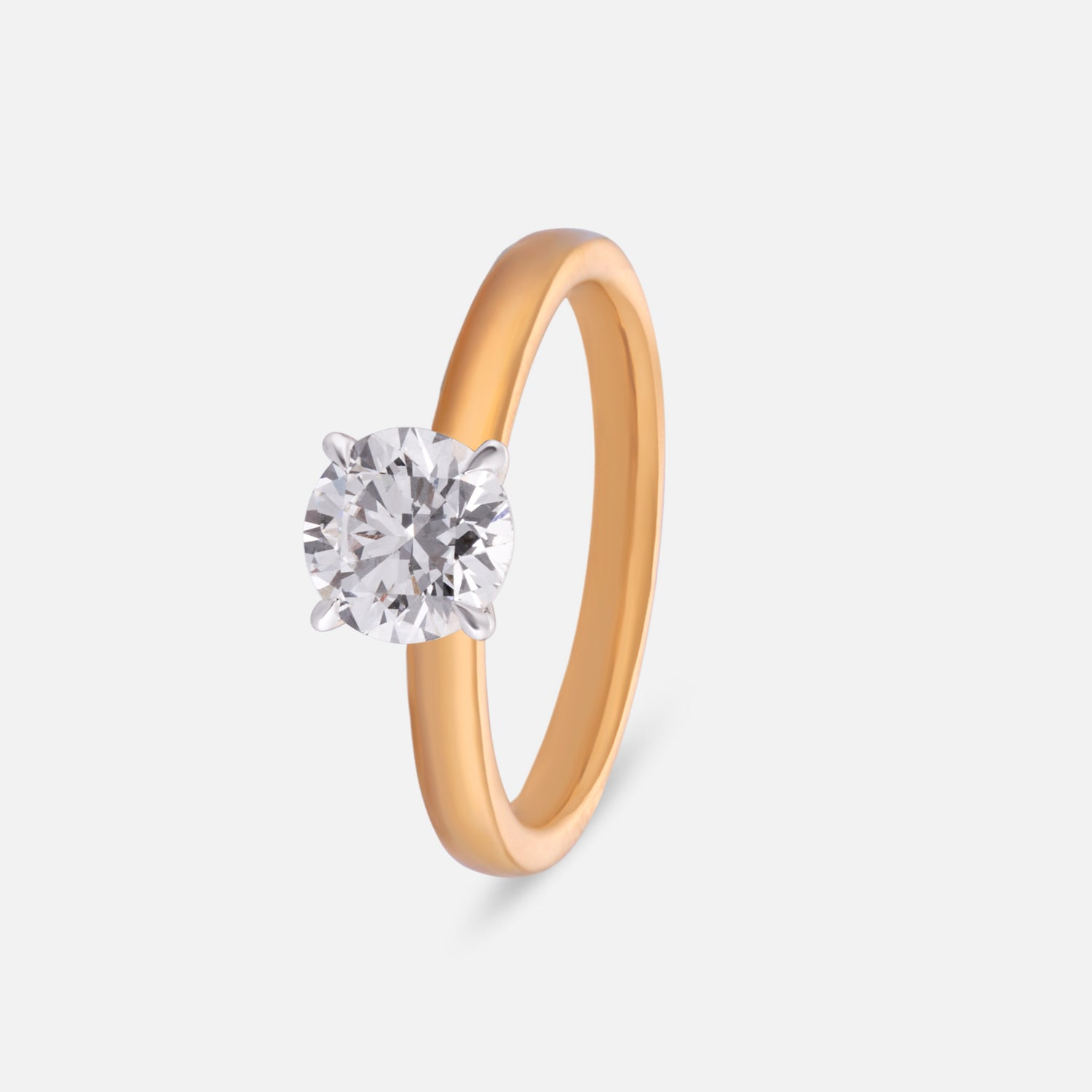 Classic Round Brilliant Lab-Grown Diamond Solitaire Ring in Yellow Gold | SKU : 0004953067