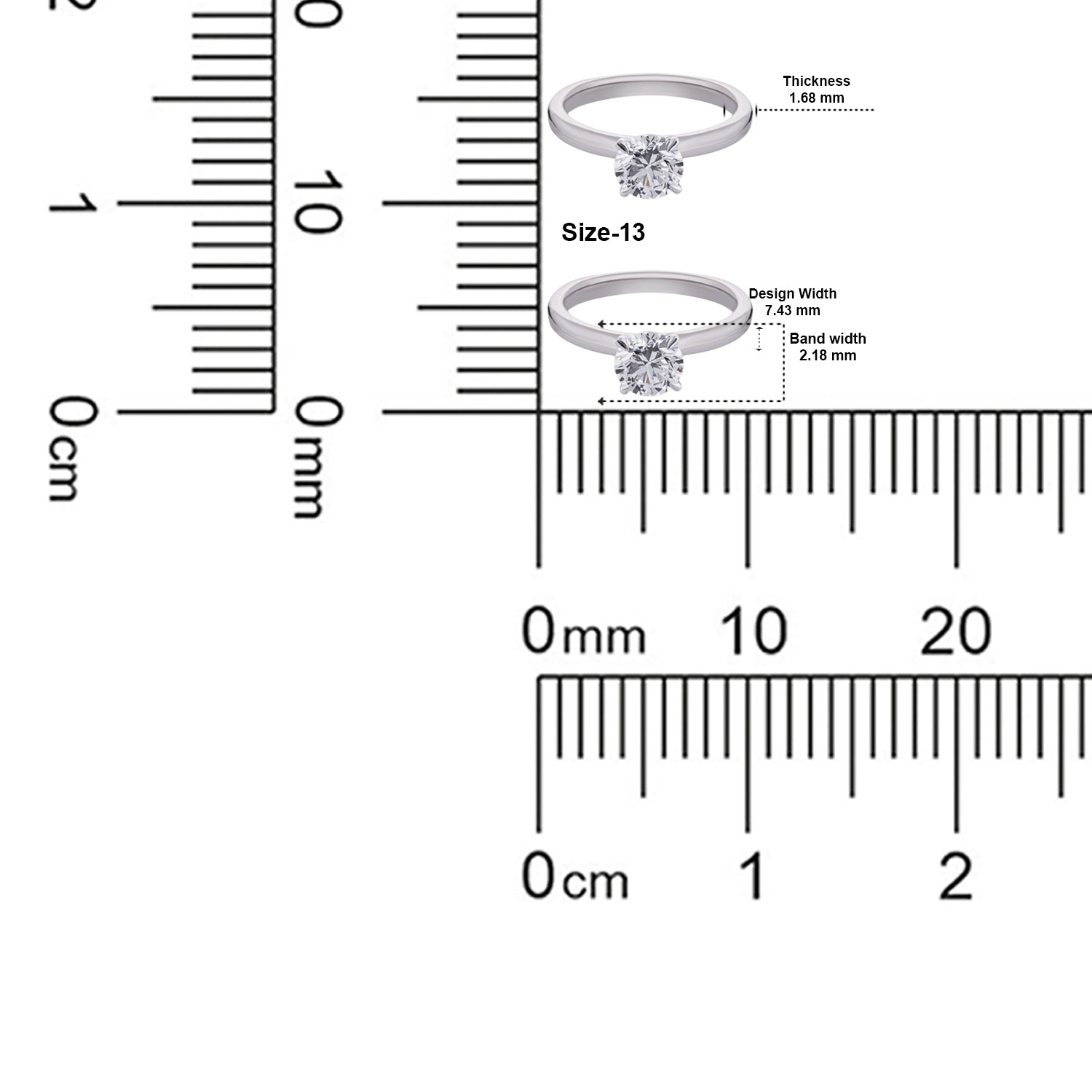Timeless Round Brilliant Lab-Grown Diamond Solitaire Ring in White Gold | SKU : 0004953111