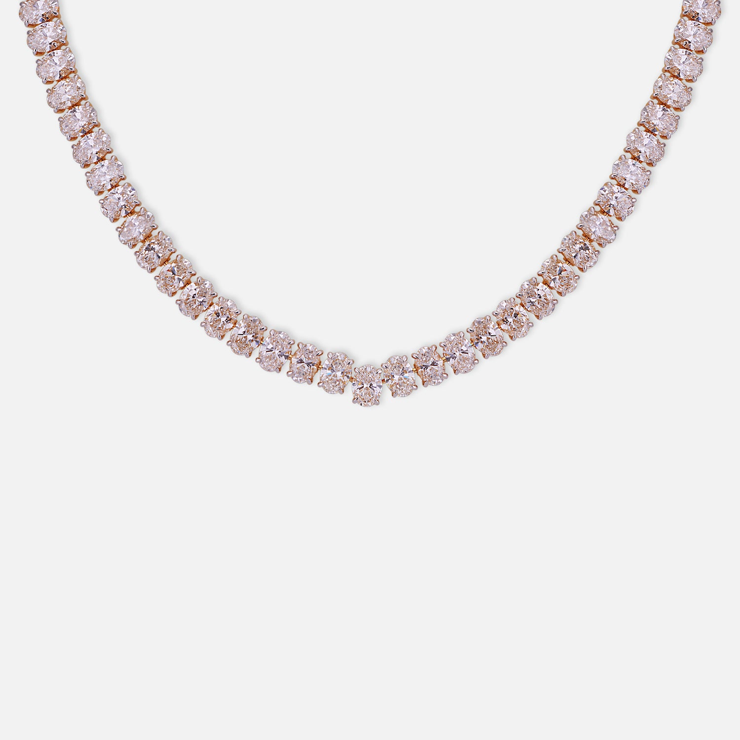 Classic Lab-Grown Diamond Choker Necklace in 18K Yellow Gold | SKU : 0004953135