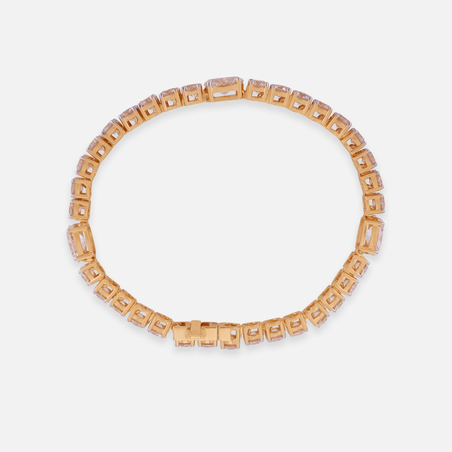 Timeless Radiance Lab Grown Diamond Tennis Bracelet in 18K Yellow Gold | SKU : 0004953272