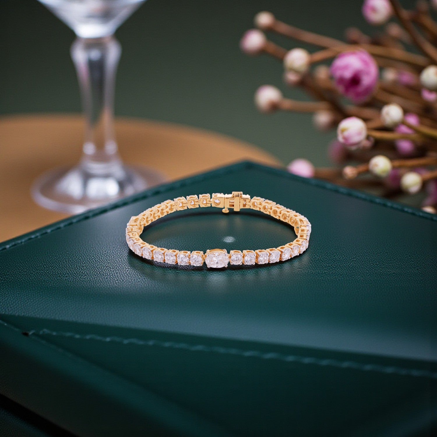 Timeless Radiance Lab Grown Diamond Tennis Bracelet in 18K Yellow Gold | SKU : 0004953272