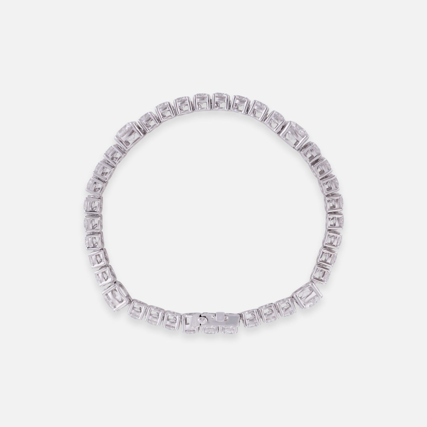 Celestial Glow Lab Grown Diamond Tennis Bracelet in 18K White Gold | SKU : 0004953289