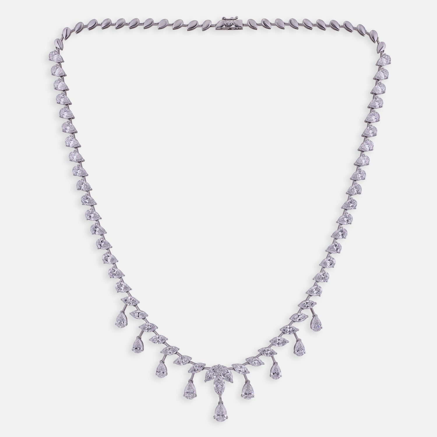 Eternal Dew Lab-Grown Diamond Necklace in White Gold | SKU : 0004953517