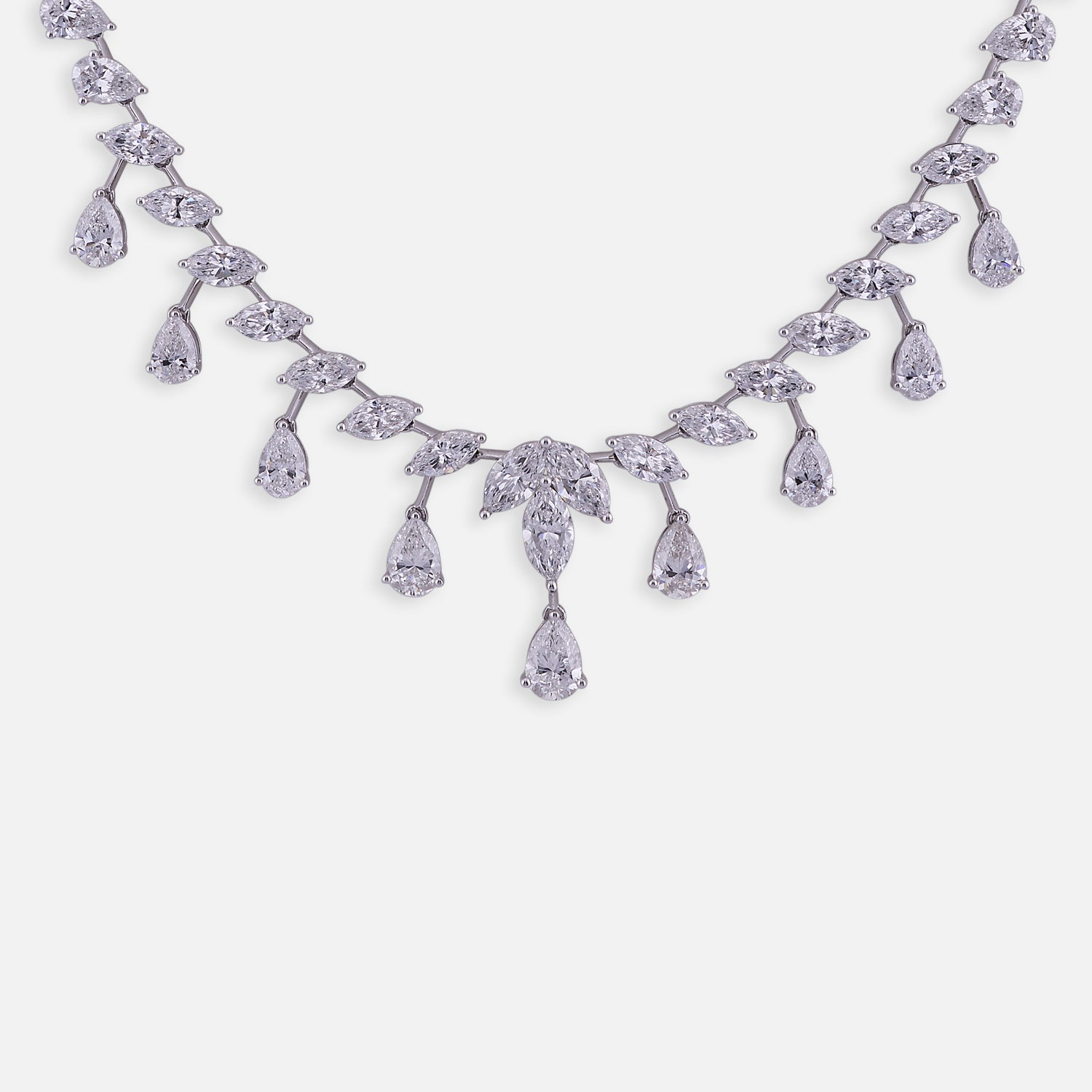 Eternal Dew Lab-Grown Diamond Necklace in White Gold | SKU : 0004953517
