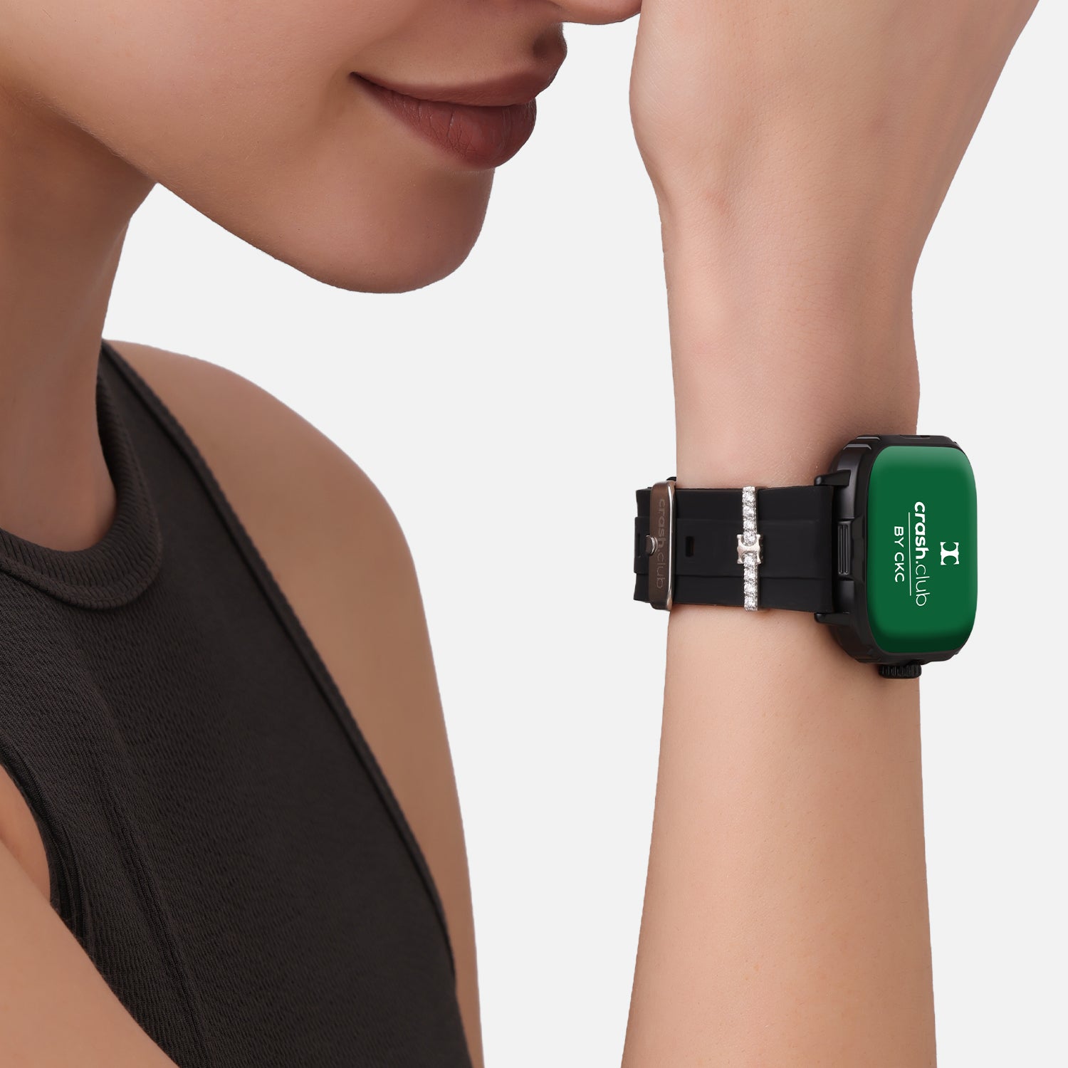Smartwatch with Silver Charm, Bluetooth Calling & Health Tracking for Women | SKU : 0022607256, 0005857678