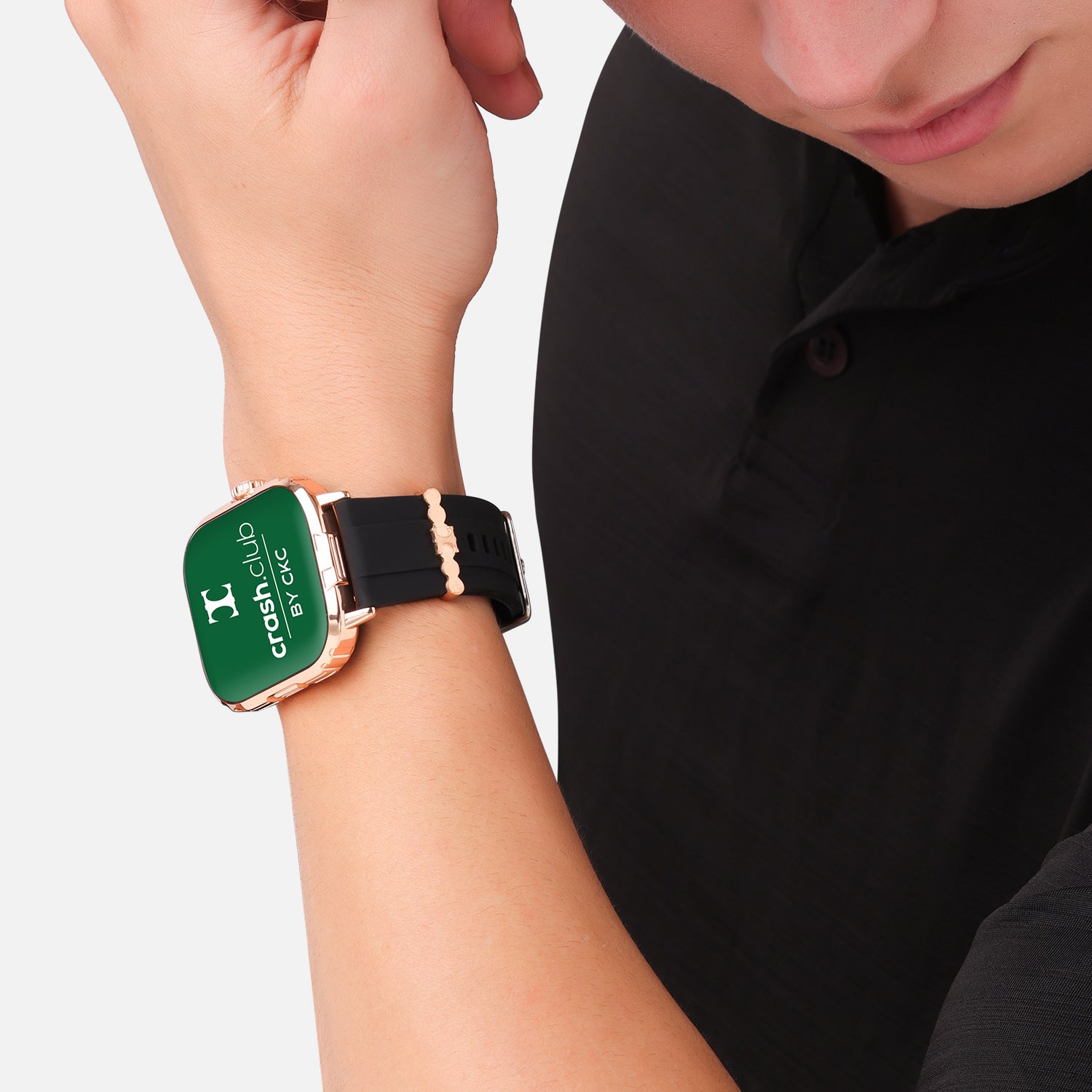 Smartwatch with Silver Charm, Bluetooth Calling & Health Tracking for Men | SKU : 0022607317, 0005857739