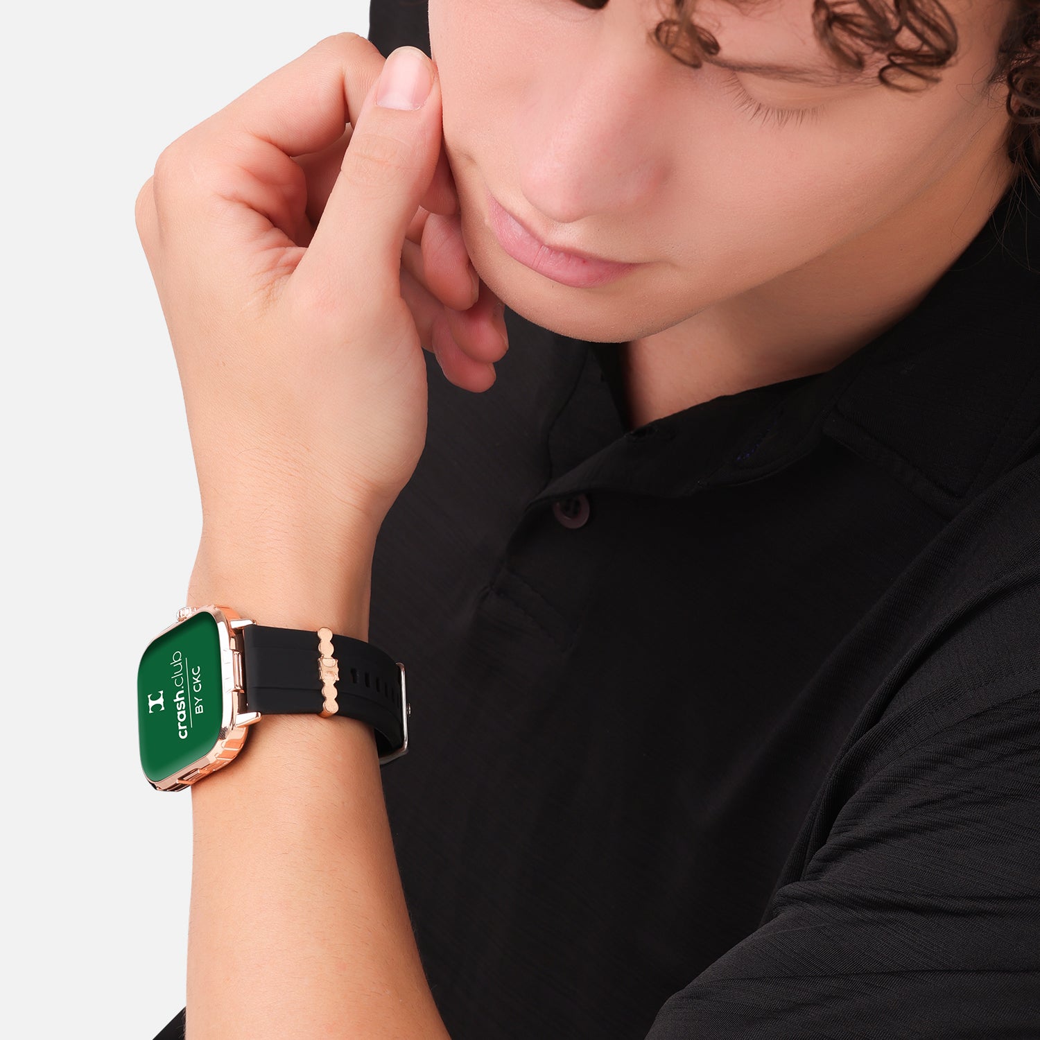 Smartwatch with Silver Charm, Bluetooth Calling & Health Tracking for Men | SKU : 0022607317, 0005857739