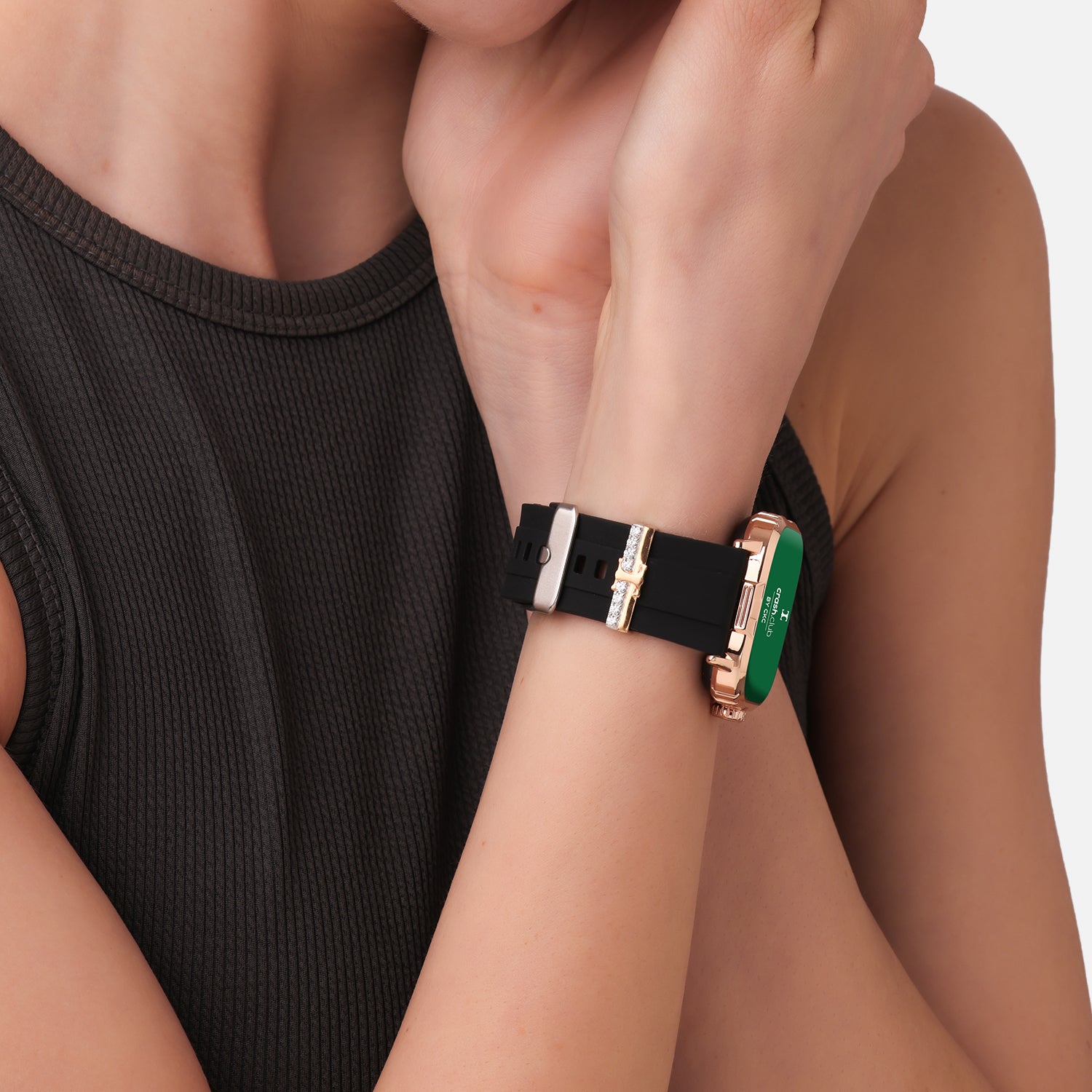 Smartwatch with Silver Charm, Bluetooth Calling & Health Tracking for Women | SKU : 0022611987, 0005859627