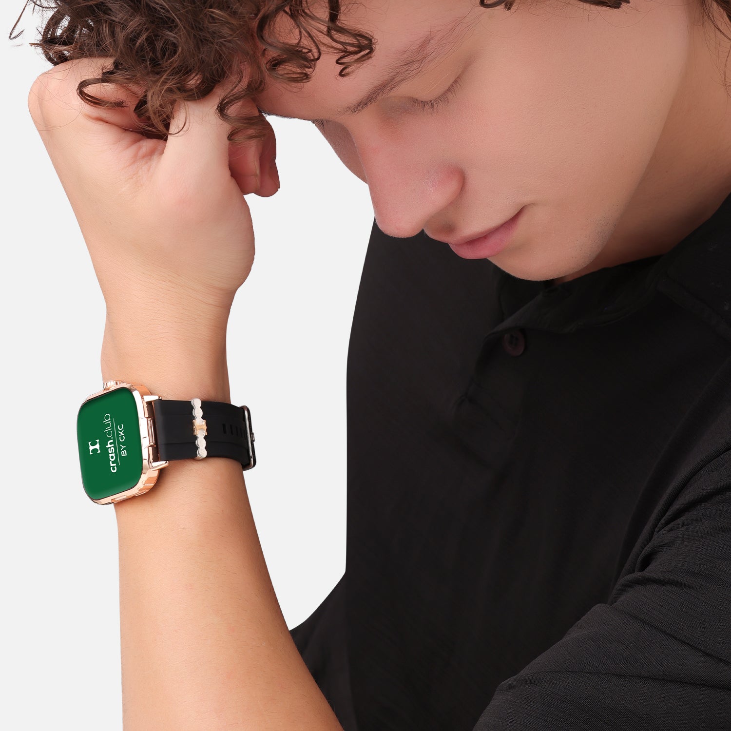 Smart Watch with Silver Charm, Bluetooth Calling, Fitness Tracking & App Connectivity for Men | SKU : 0022612700, 0005860029