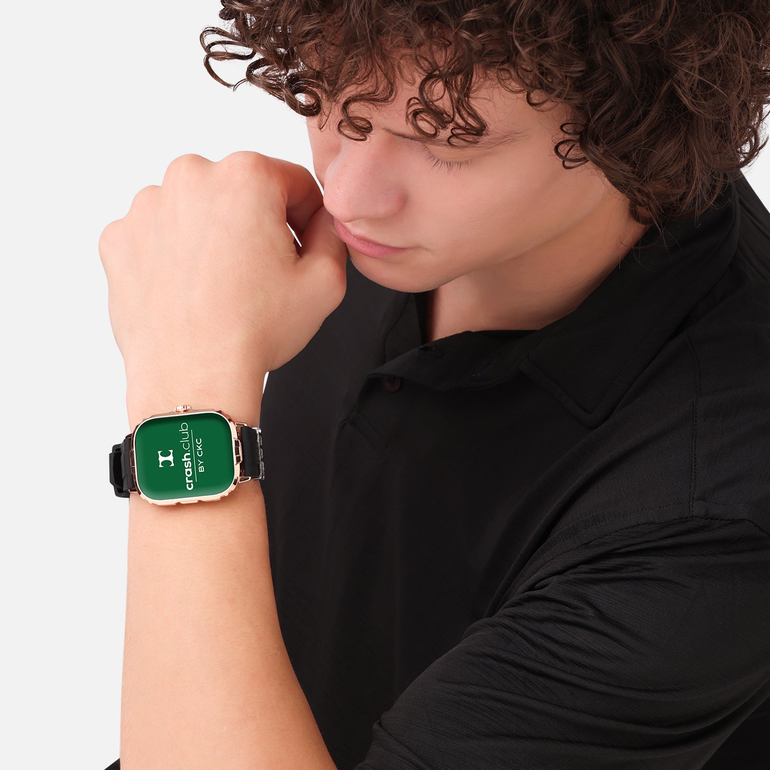 Smart Watch with Silver Charm, Calling, Fitness Monitoring & Smart Notifications for Men | SKU : 0022613585, 0005860302