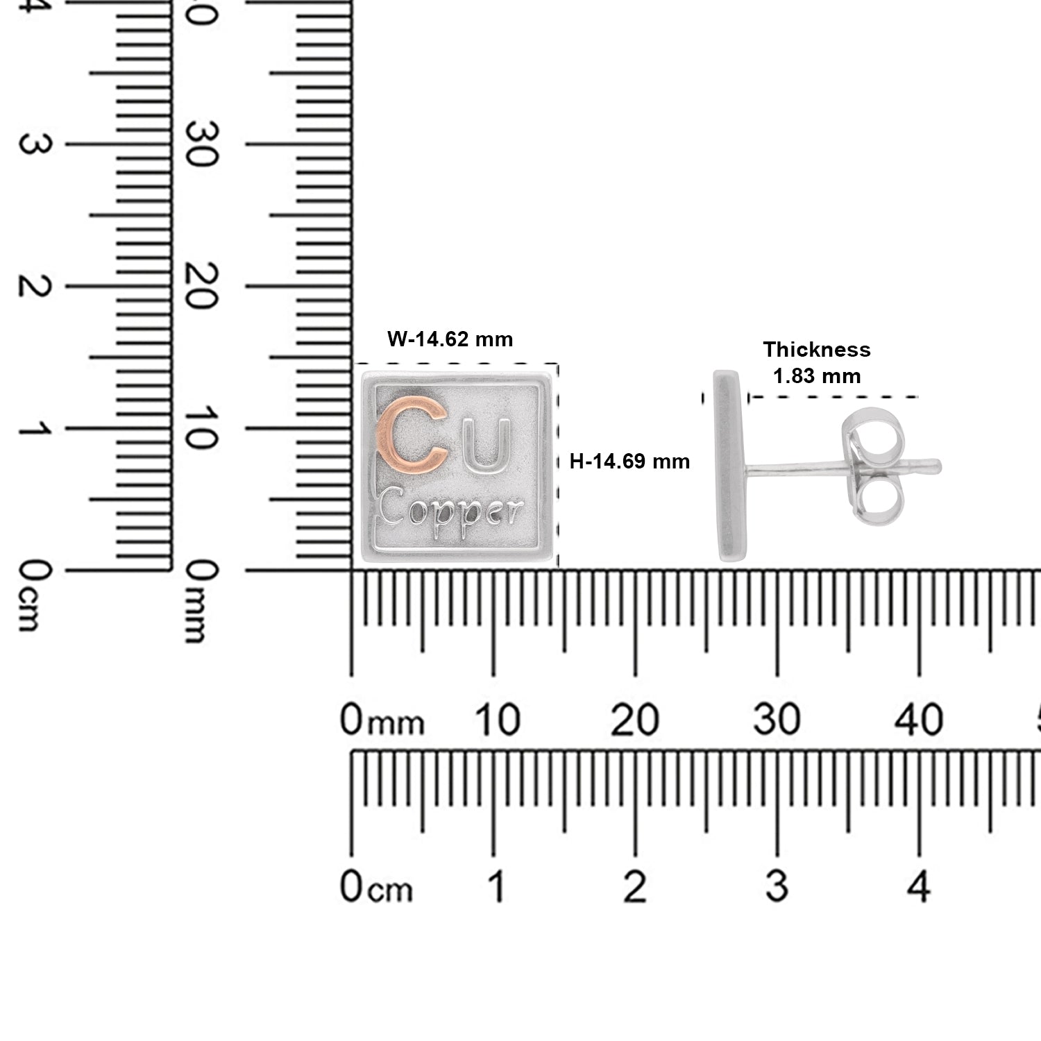 Sterling Silver Cu & Te Element Stud Earrings – Science Collection | SKU: 0005867042, 0005867066, 0005867080, 0005867103, 0005867127, 0005867141, 0005867165, 0005867189, 0005867202, 0005867226, 0005867240, 0005867264, 0005867288, 0005867301