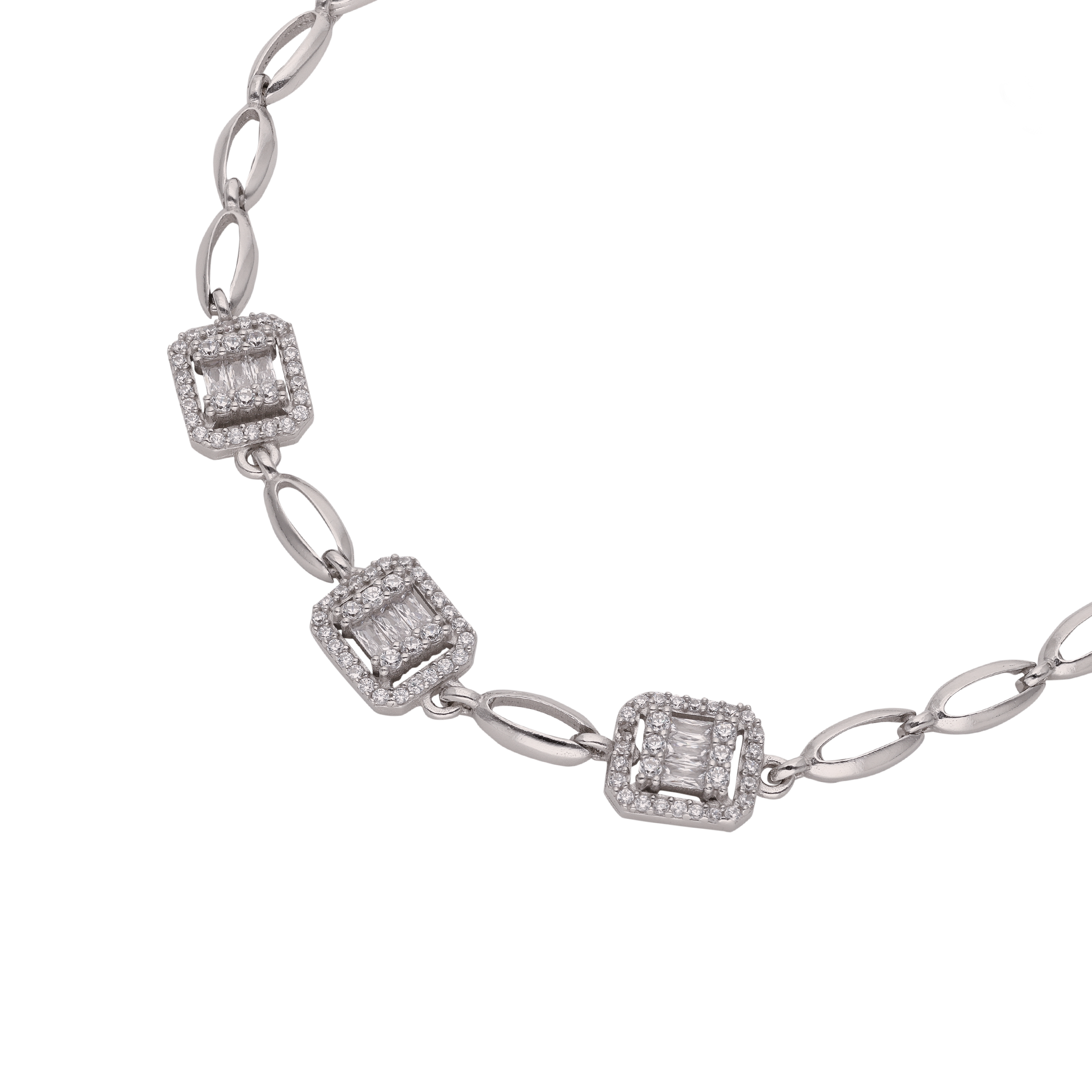 Glamorous Sterling Silver Link Bracelet | SKU: 0018695397, 0018695366, 0018695380, 0018695489, 0018695496