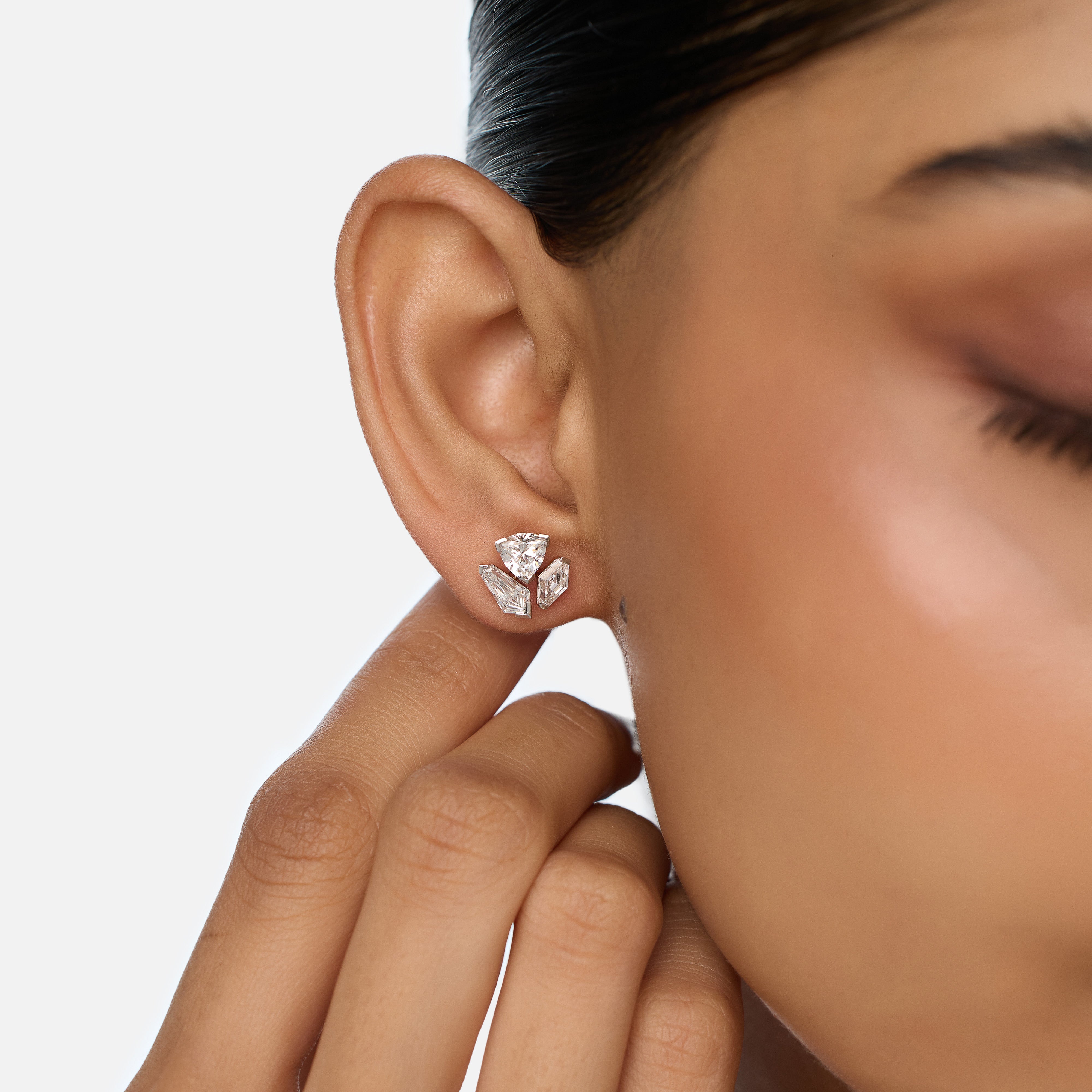 Gold Tops Set with Multi-Cut Lab-Grown Diamonds | SKU : 0003759622
