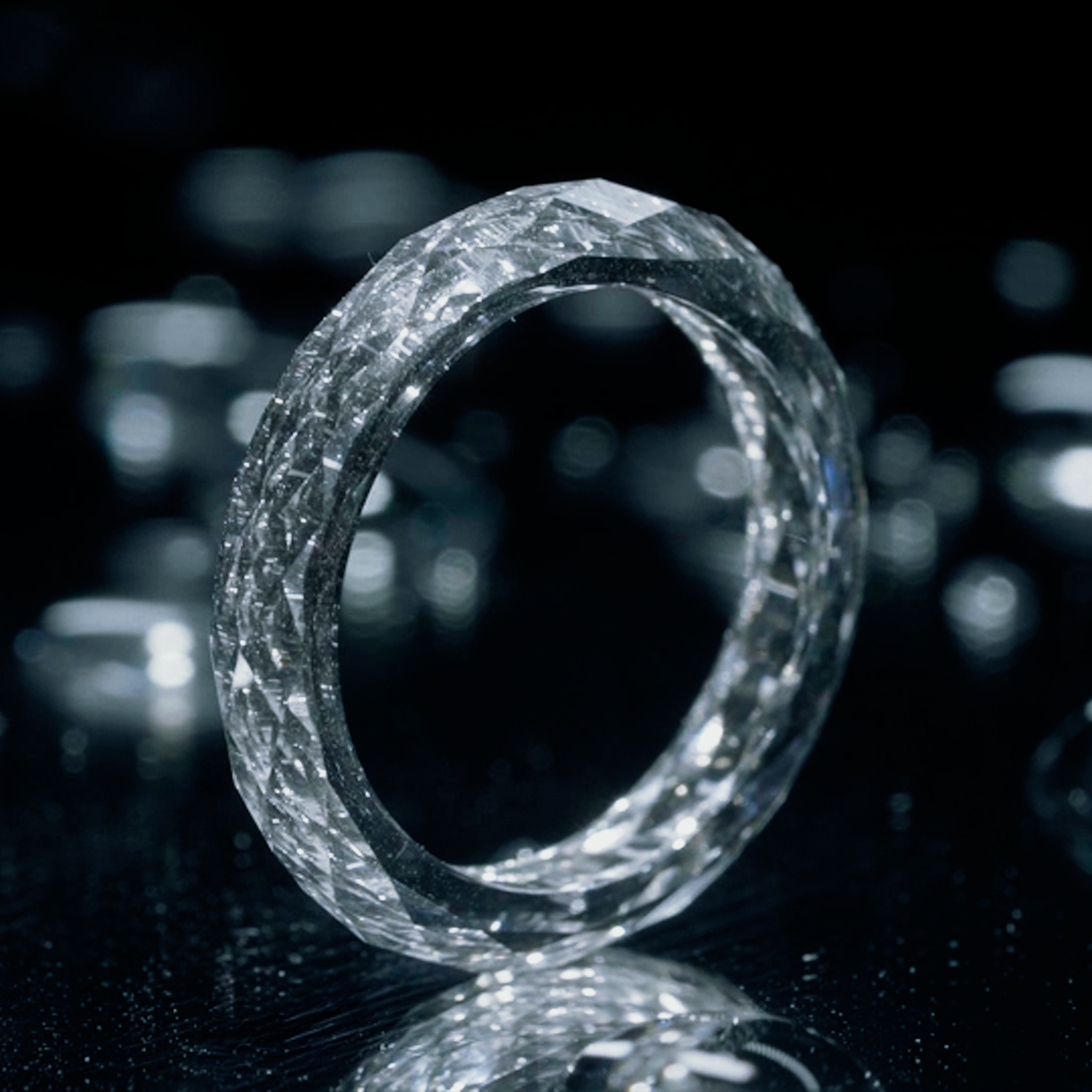 Majestic 7.93 Carat Faceted Lab-Grown Diamond Band – D Color, VS1 Clarity | A Singular Masterpiece of Sustainable Luxury | SKU : 0022459091