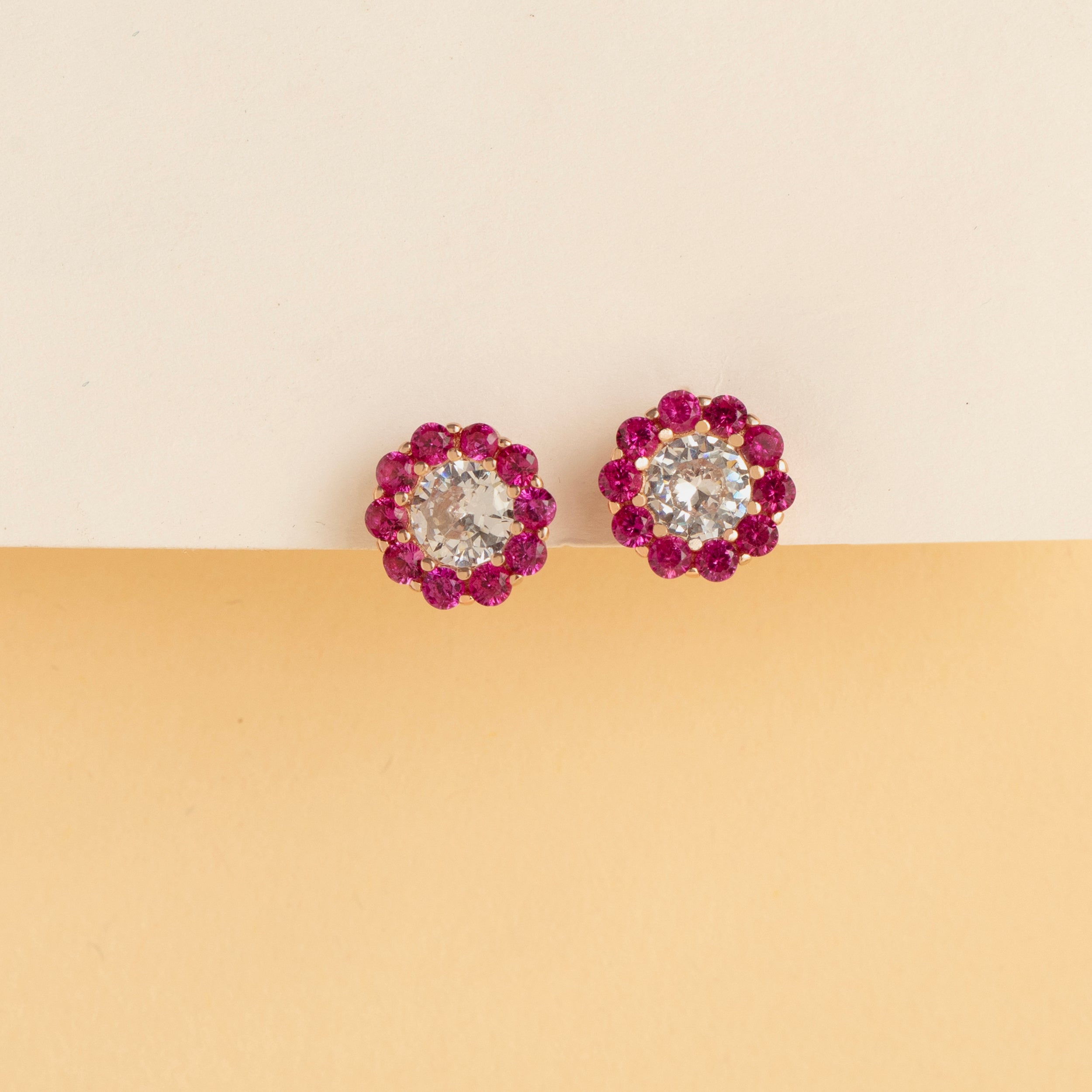 Chic Purple Gemstone Stud Earrings in Sterling Silver | SKU: 0019272566, 0019272481, 0019272511