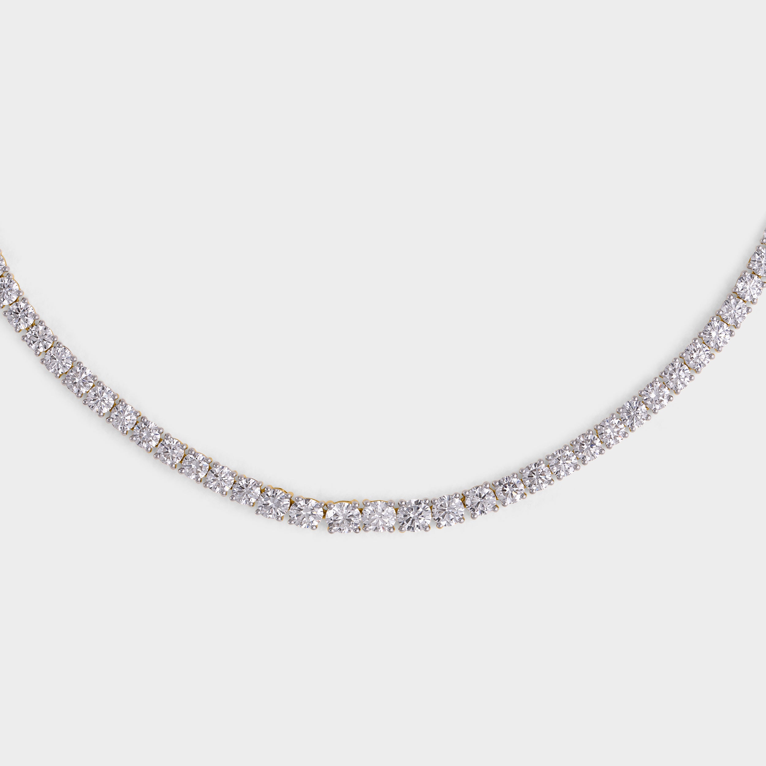 Round Brilliant Cut 16.54 Carat Solitaire Lab-Grown Diamond Necklace | SKU : 0019725208