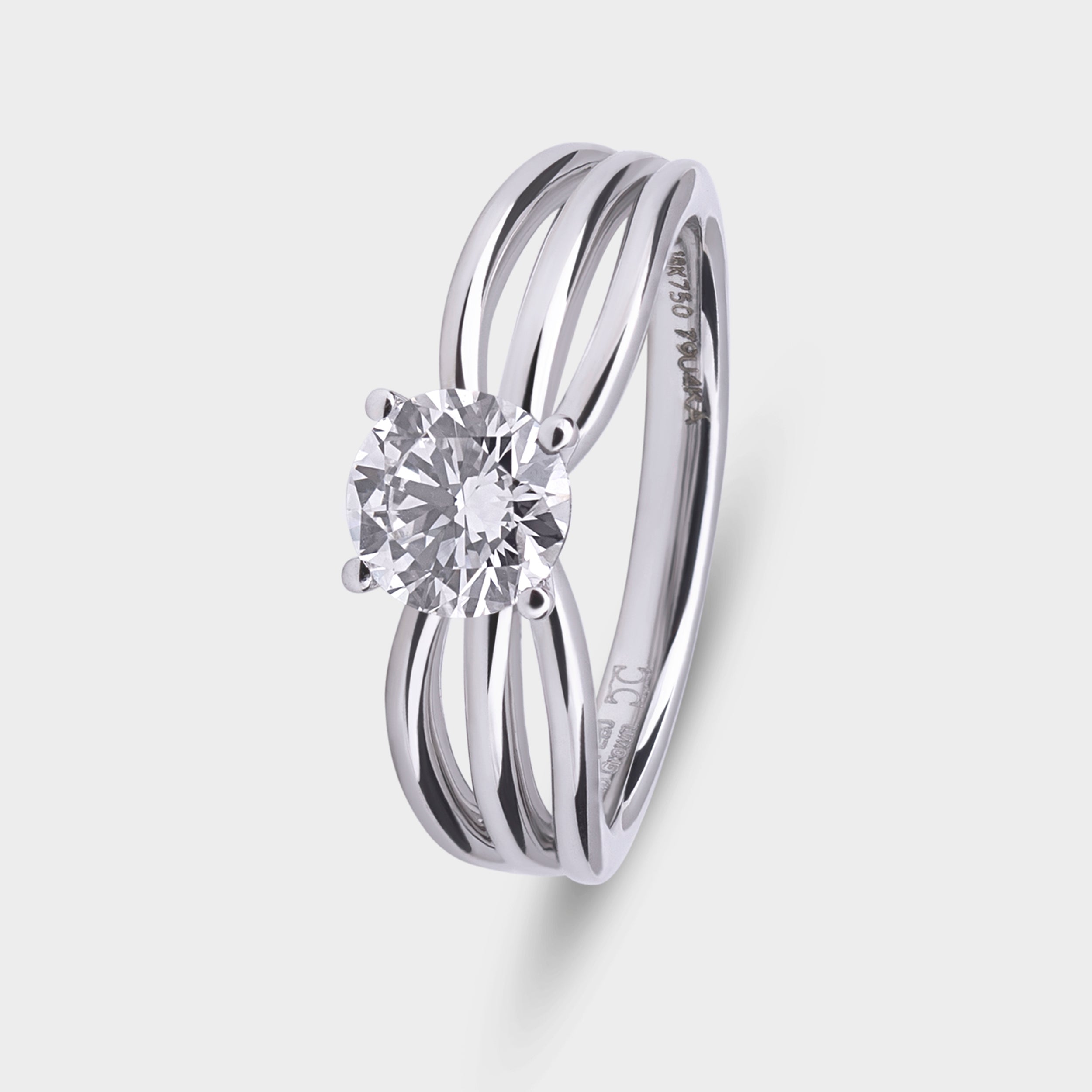 Round Brilliant 0.74 Carat Solitaire Lab-Grown Diamond Ring | SKU : 0019853871