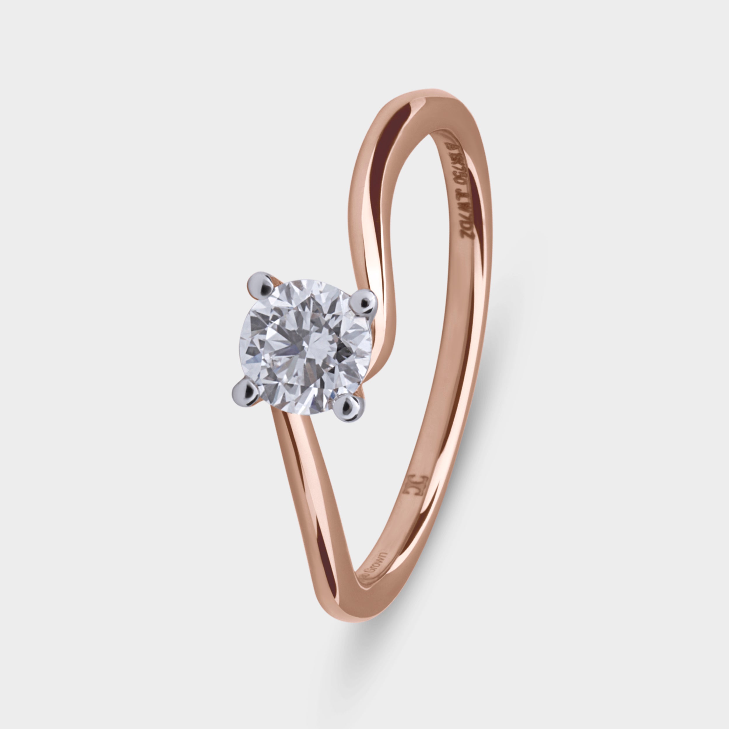 Round Solitaire 0.51 Carat Diamond Ring | SKU : 0019898735