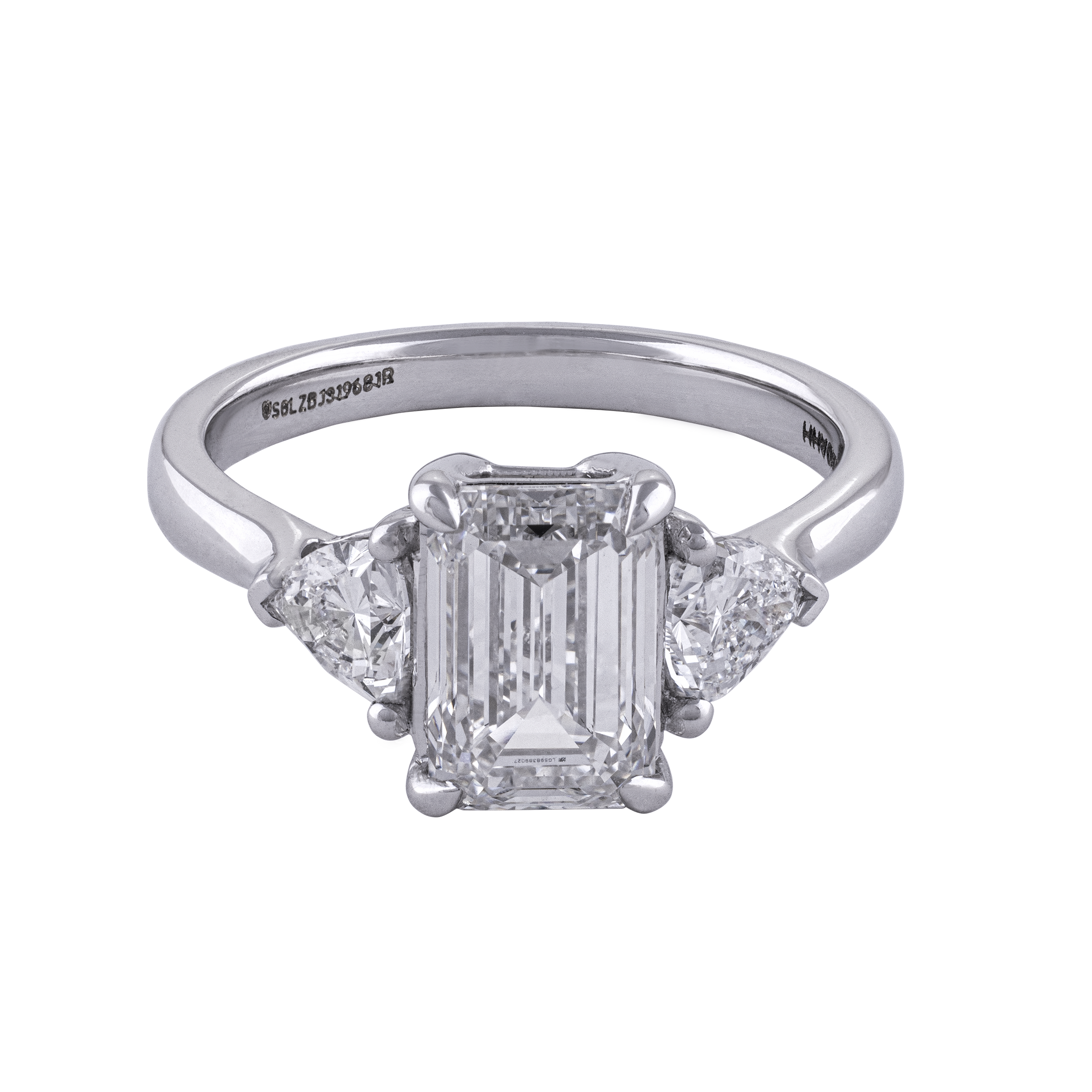 Emerald Cut & Various Cut Solitaire Lab Grown Diamond Ring | SKU: 0019363004