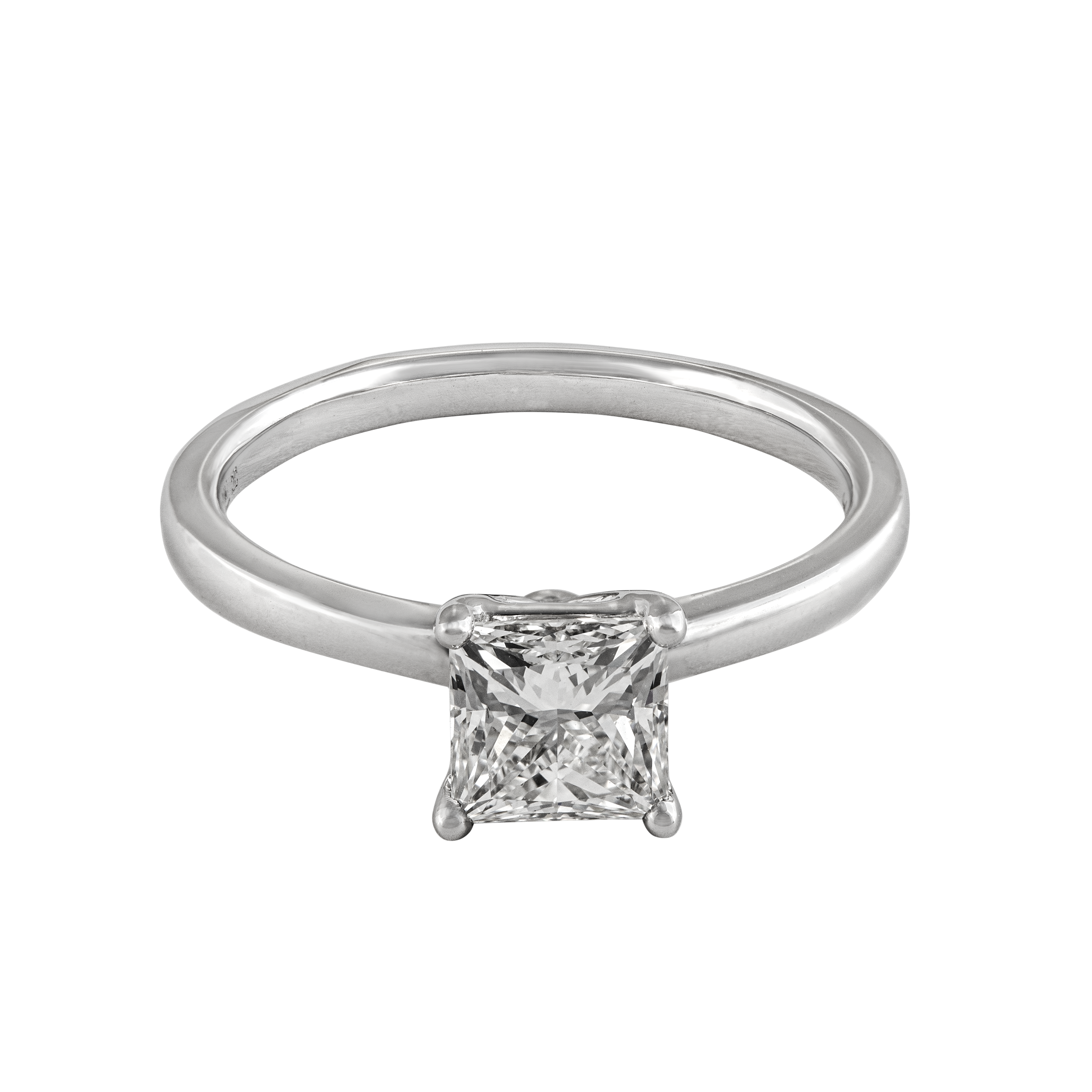 Princess Cut 1.00 Carat Solitaire Lab Grown Diamond Ring | SKU: 0019340050