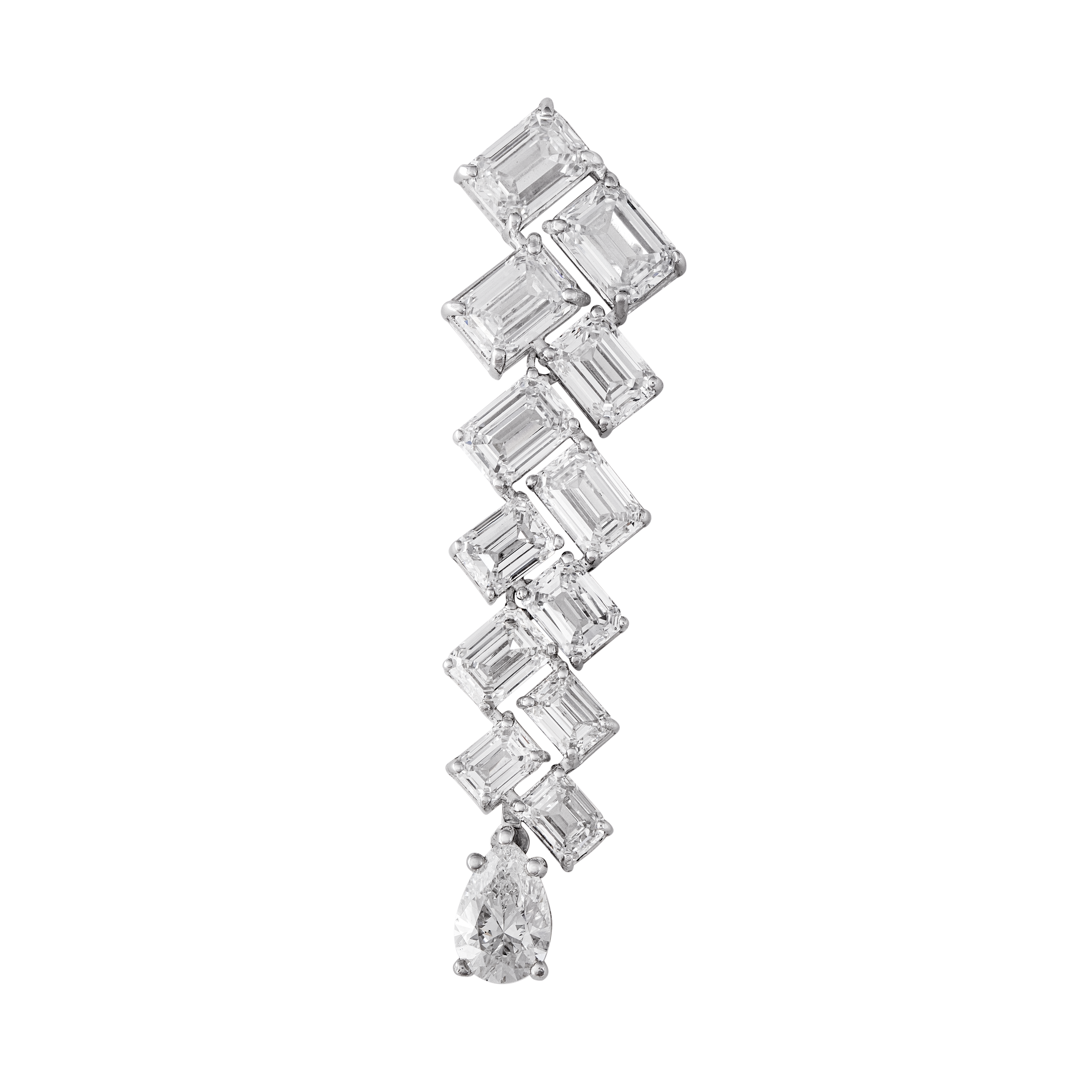 Emerald Cut 1.49 Carat & 3.08 Carat Lab Grown Diamond Earring | SKU: 0019053059