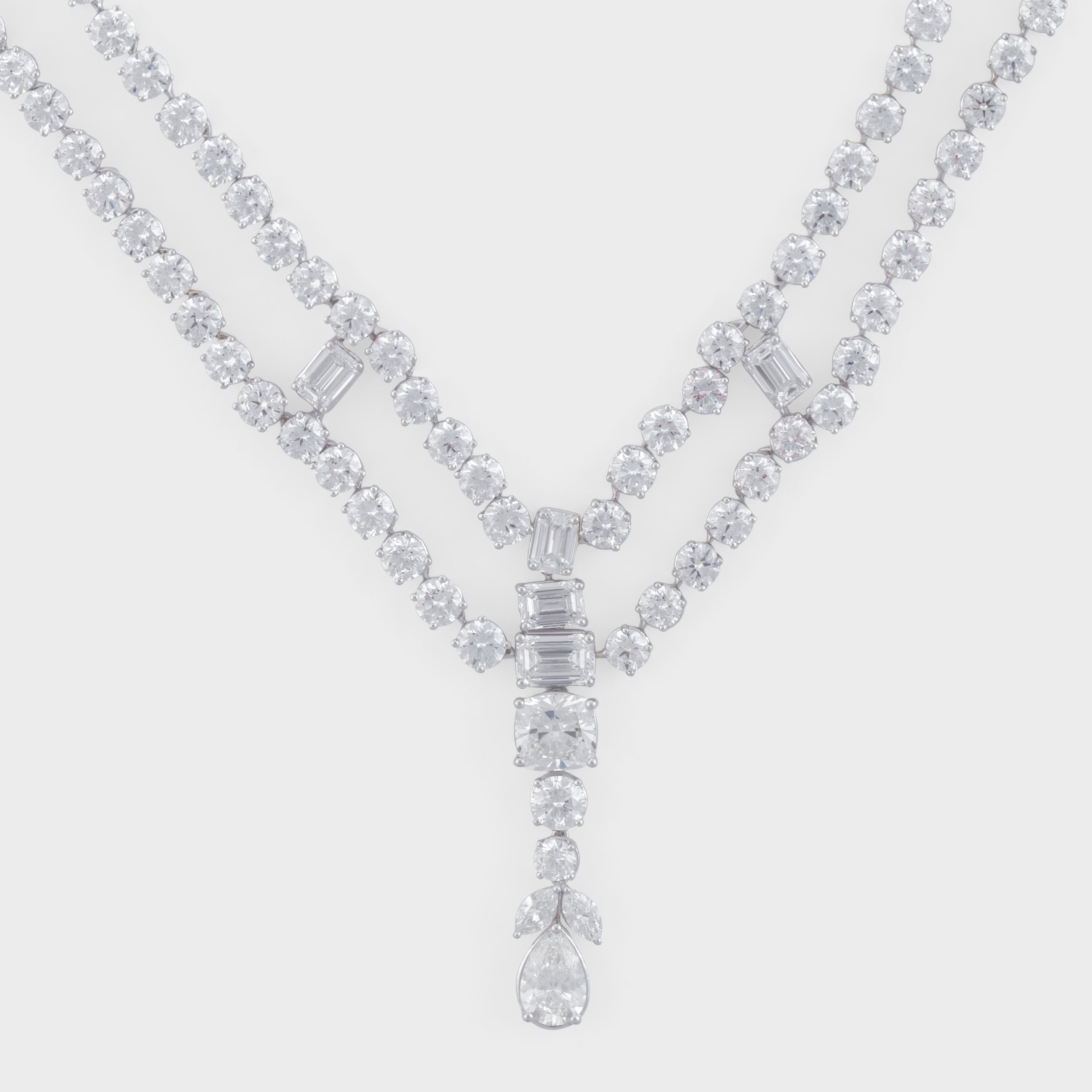 Timeless Splendor: Lab-Grown Solitaire Diamond Necklace in White Gold | SKU : 0019515939
