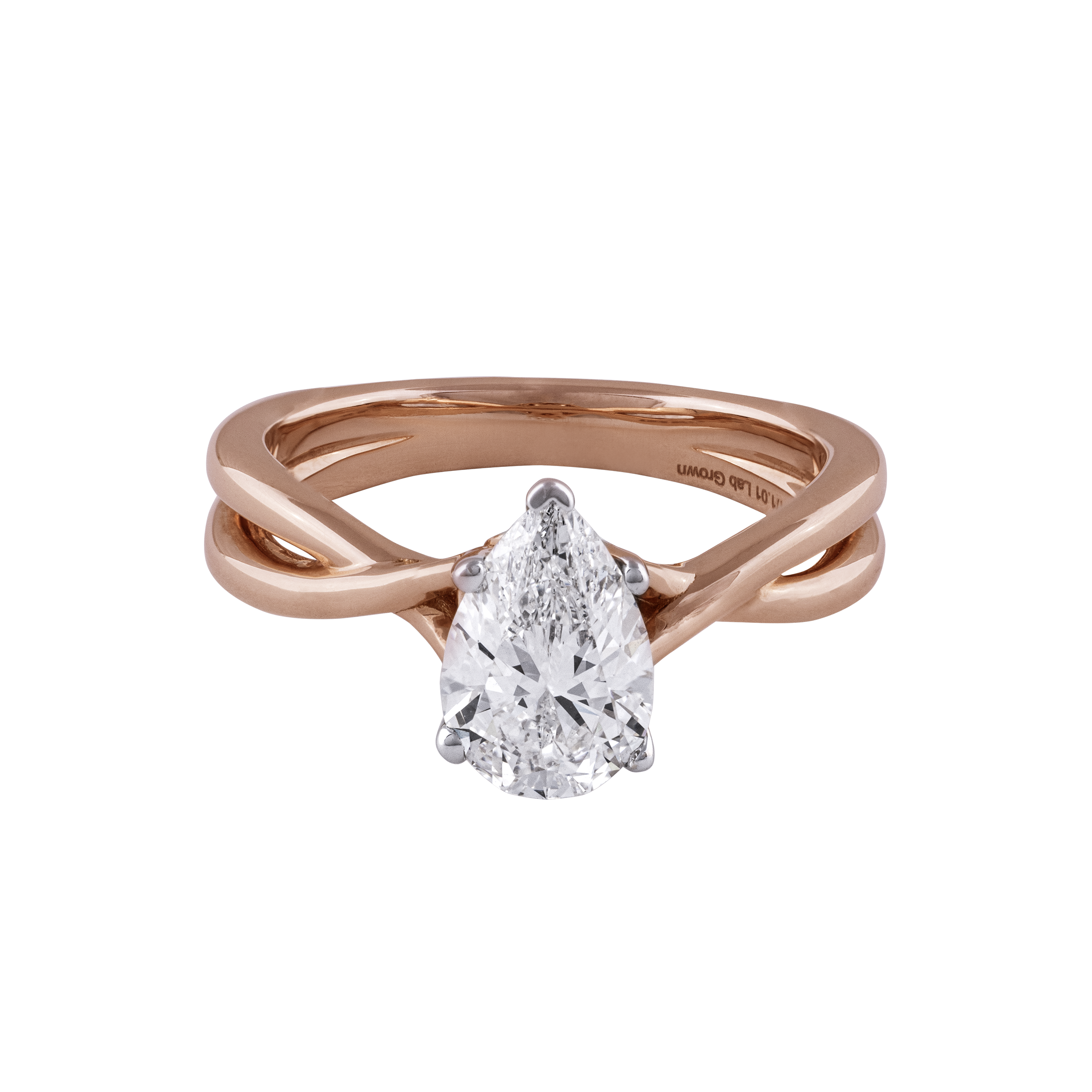 Rose Gold Solitaire Diamond Ring | SKU: 0019053028