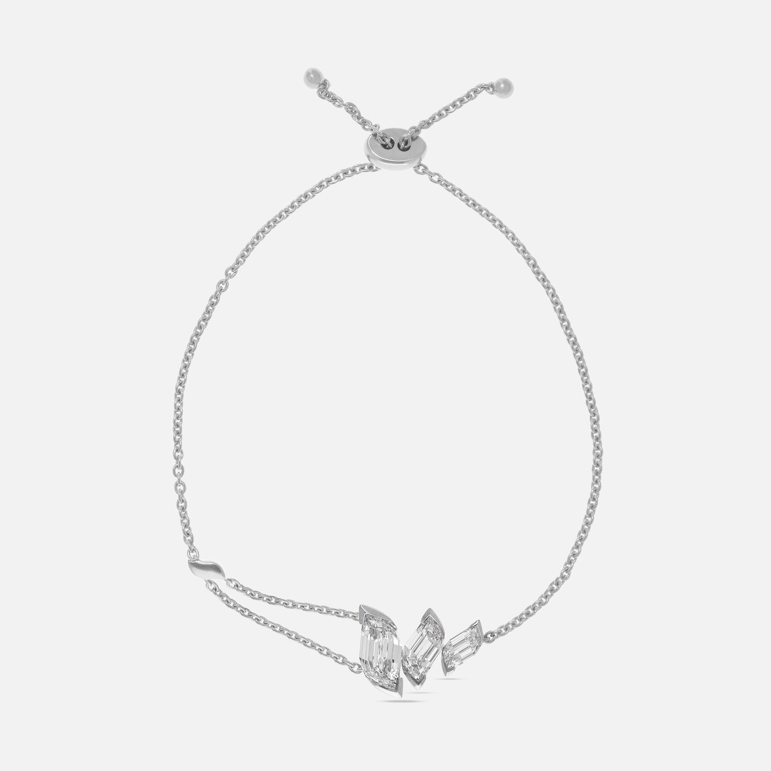 Delicate Gold Bracelet Adorned with Flame-Cut Lab-Grown Diamonds | SKU : 0021971297