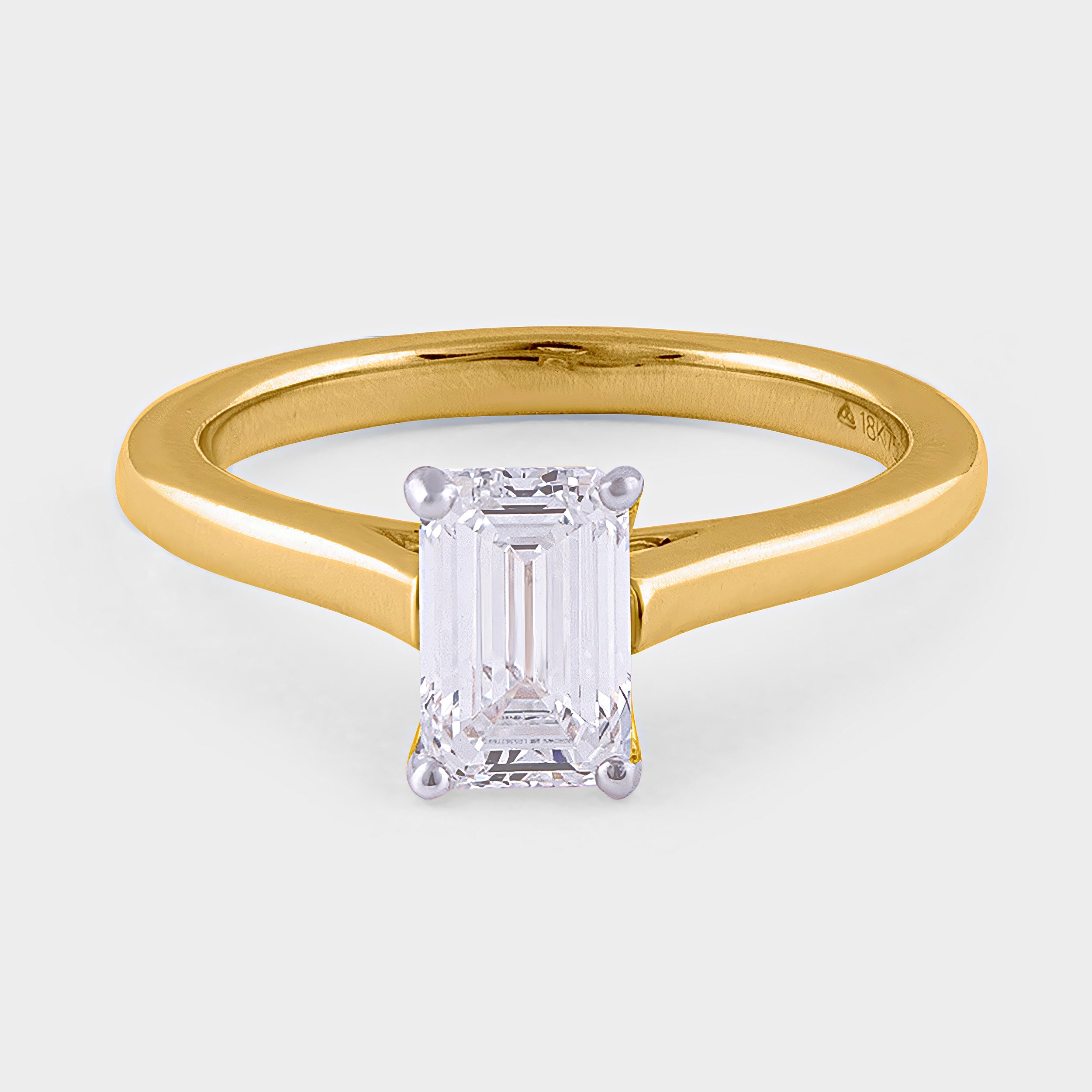 Emerald Cut 1.02 Carat Lab-Grown Solitaire Diamond | SKU : 0020051389 - crash.club by CKC