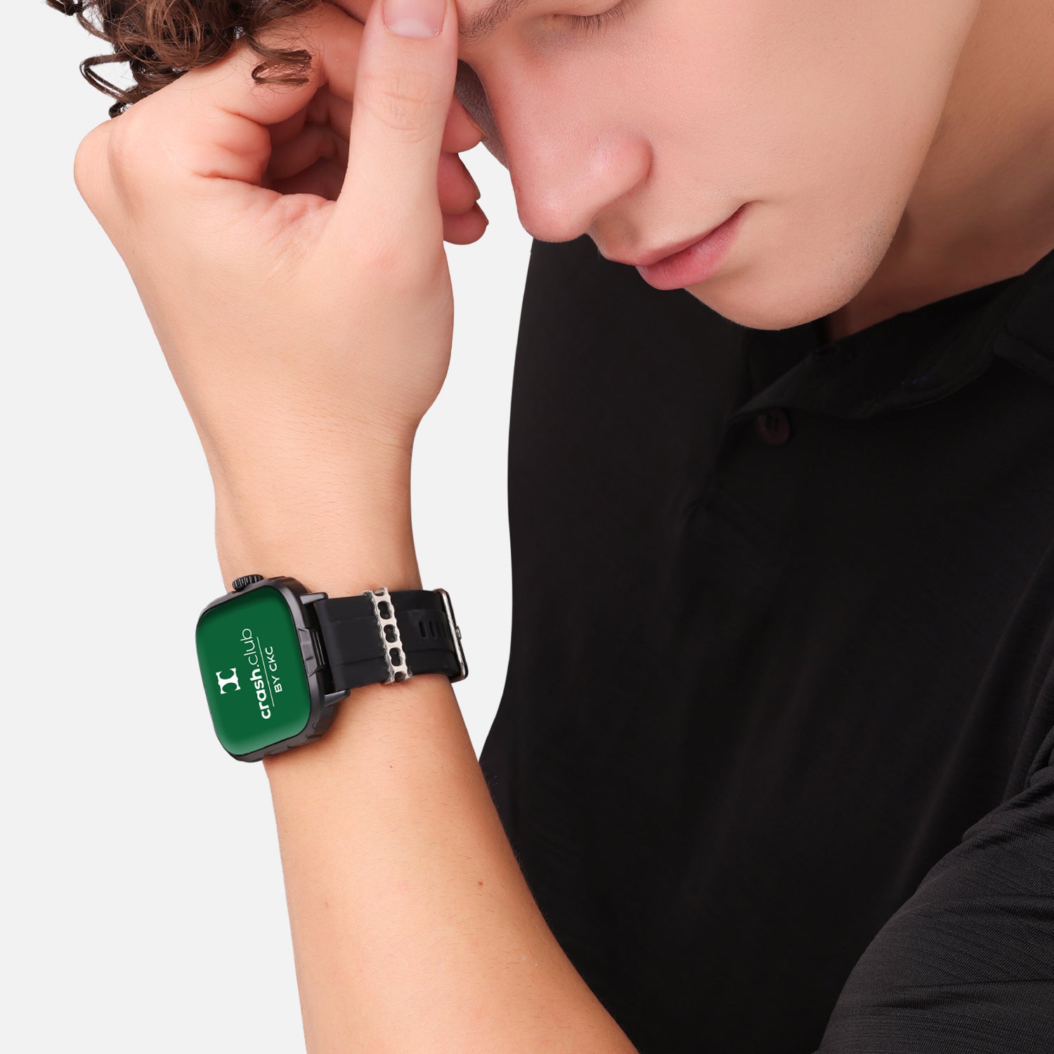 Smartwatch with Silver Charm, Bluetooth Calling & Health Tracking for Men | SKU : 0022607195, 0005857616