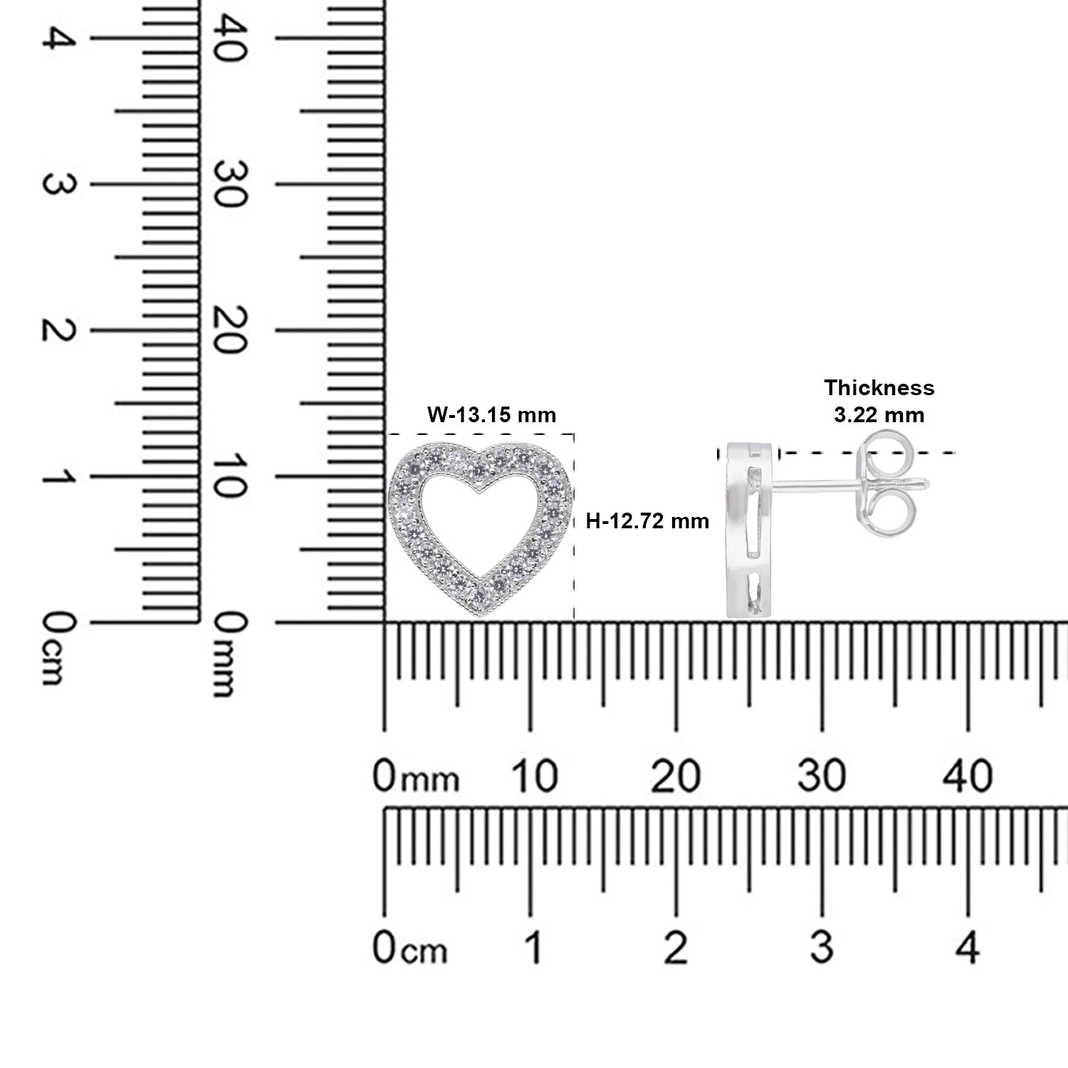 Sterling Silver Open Heart Halo Stud Earrings — Valentine Collection | SKU: 0022621597, 0022621603, 0022621610, 0005682966, 0005682973, 0005682980, 0005682997, 0005683000, 0005683017, 0005683024