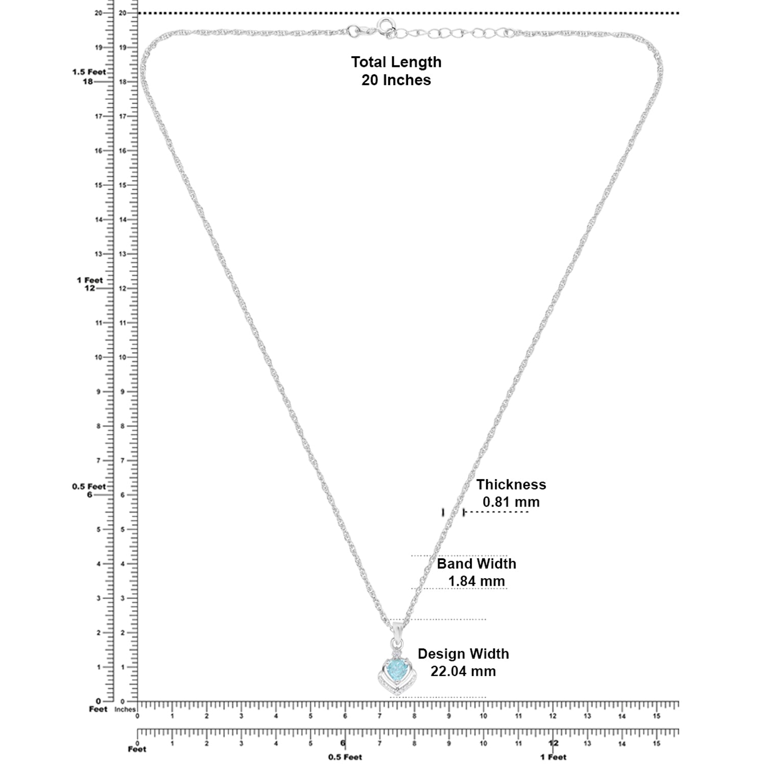 Sterling Silver Blue Heart Halo Chain Pendant – Valentine Collection | SKU: 0022621689, 0022621702, 0022621726, 0005683178, 0005683192, 0005683215, 0005683239, 0005683253, 0005683277, 0005683291