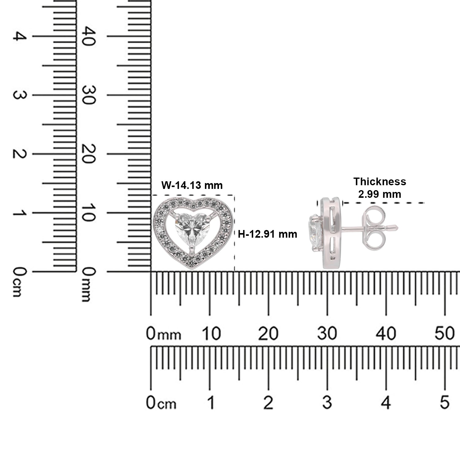 Sterling Silver Floating Heart Halo Stud Earrings – Valentine Collection | SKU: 0022621757, 0022621771, 0022621795, 0005683321, 0005683345, 0005683369, 0005683383, 0005683406, 0005683420, 0005683444