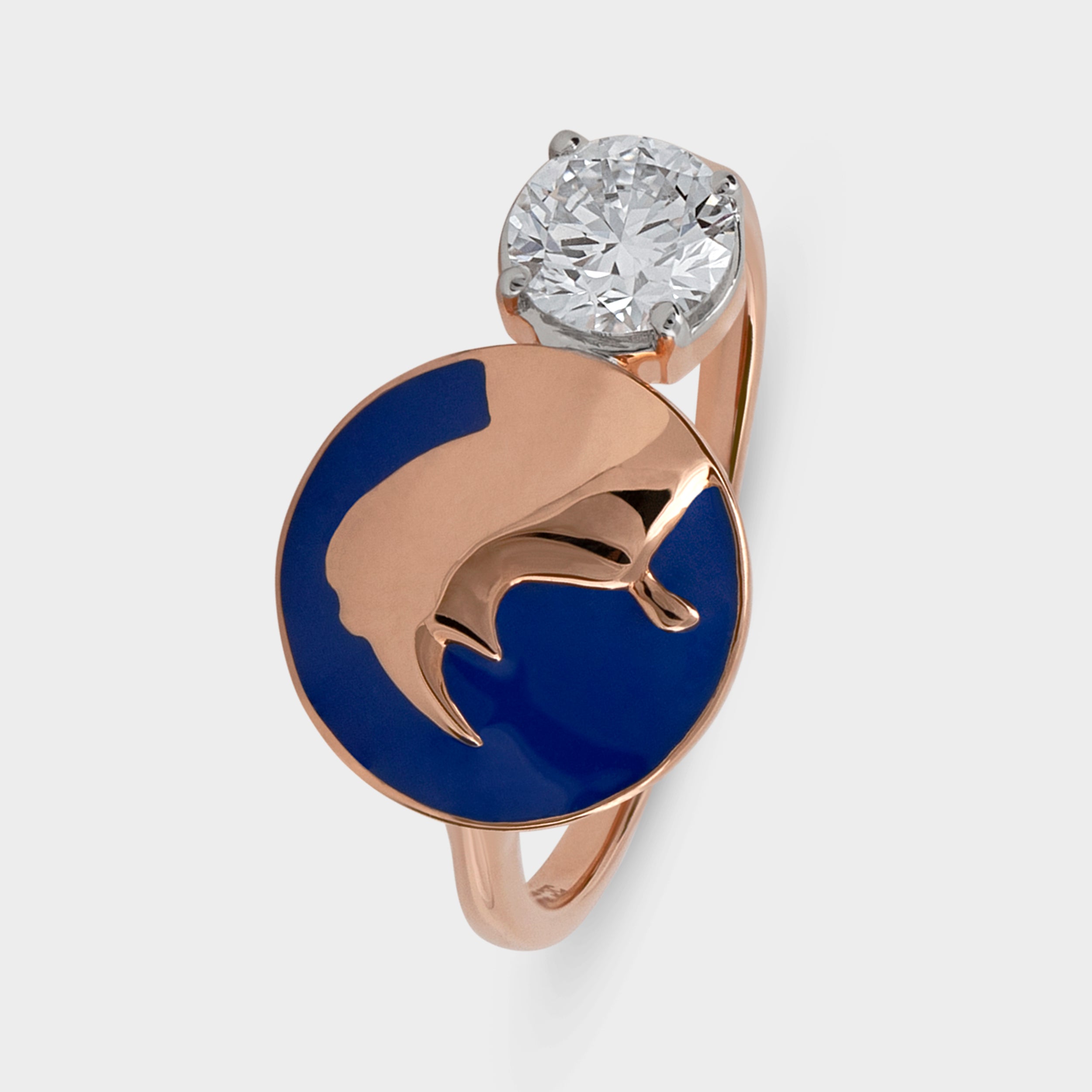 Round Brilliant 0.54 Carat Rhino Designer Diamond Ring | SKU : 0003181393