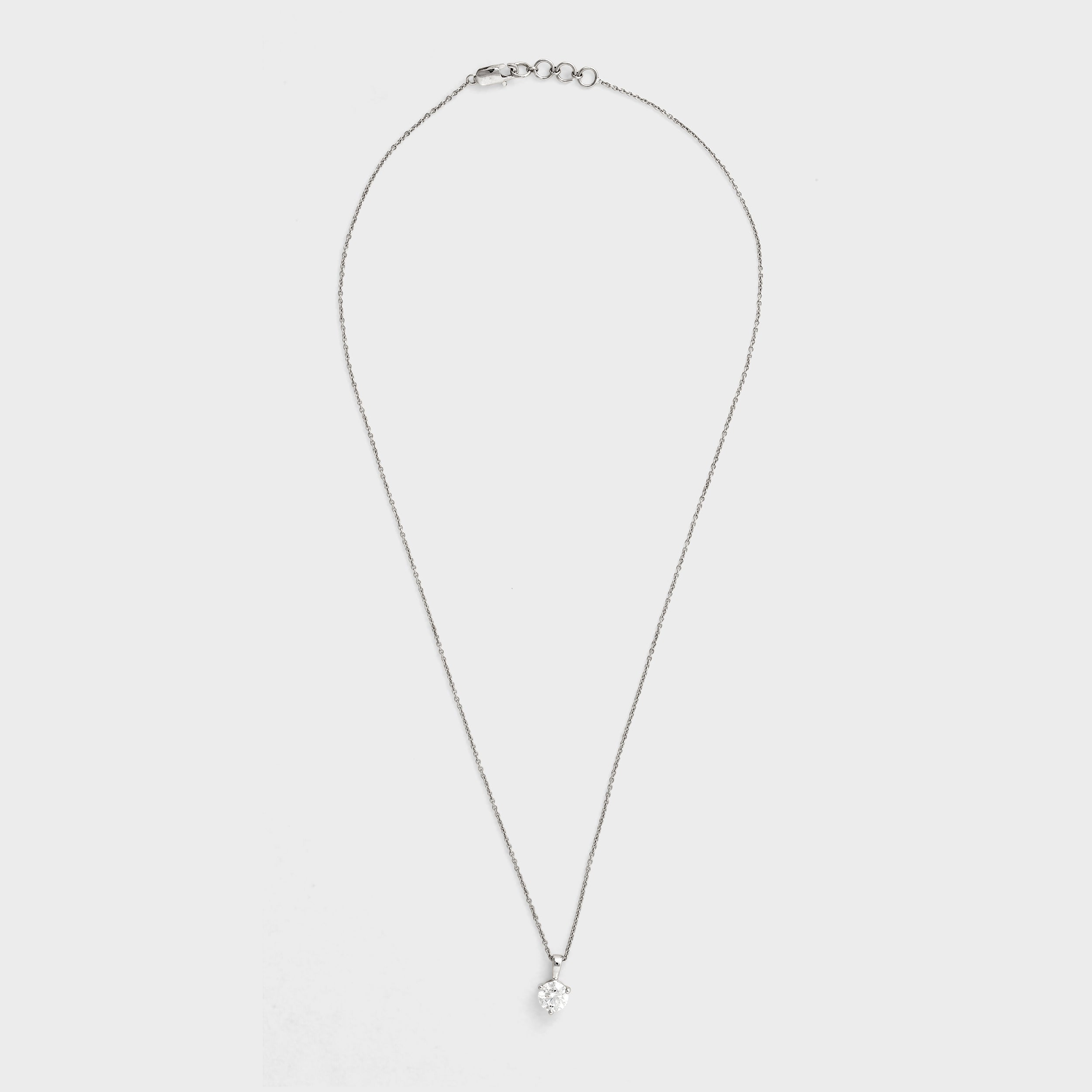 Solitaire 1.01 Carat  Lab Grown Diamond Pendant Necklace | SKU : 0019503806