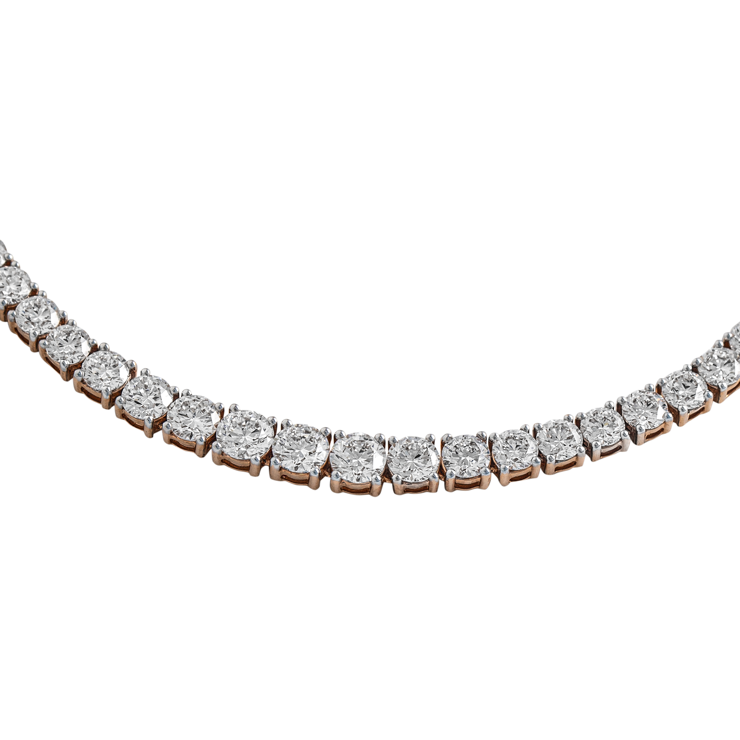 Round Brilliant Cut Designer Lab Grown Diamond Elegant Necklace | SKU: 0019053080