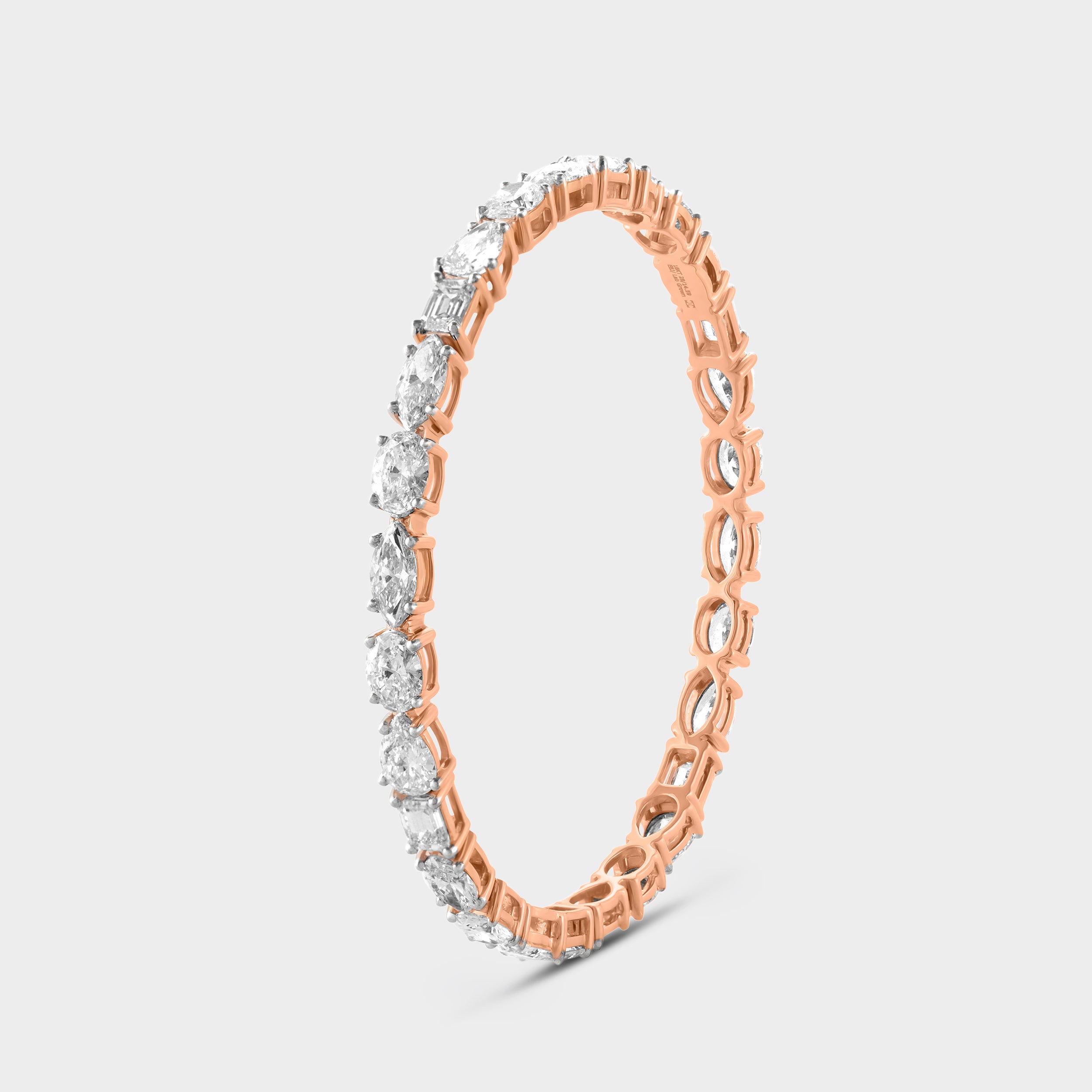 Rosé Gold Elegance : Diamond Bracelet | SKU: 0019472737