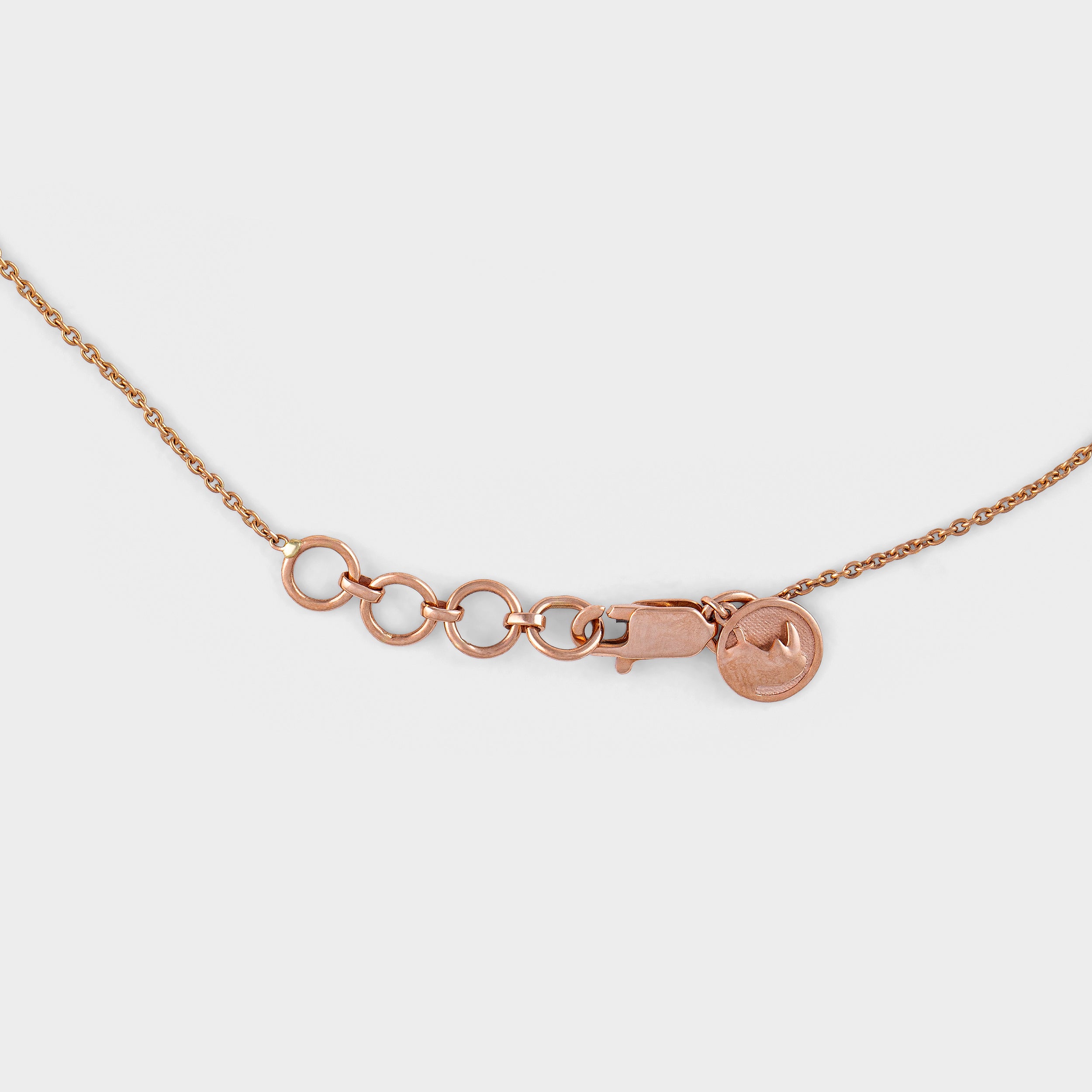 Various Cut 0.34 Carat Lab Grown Diamond Dangle Neckchain in Rose Gold | SKU: 0019360294