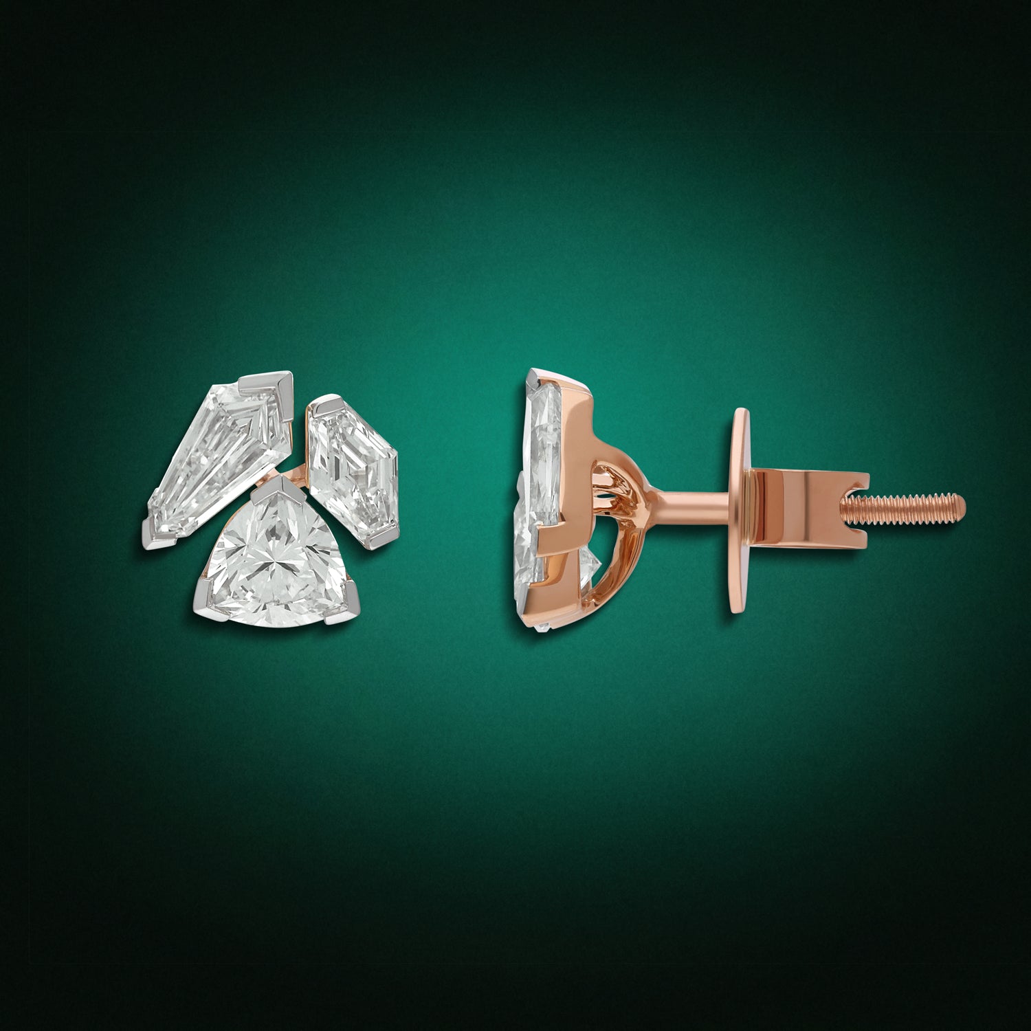 Gold Tops Set with Multi-Cut Lab-Grown Diamonds | SKU : 0003759622